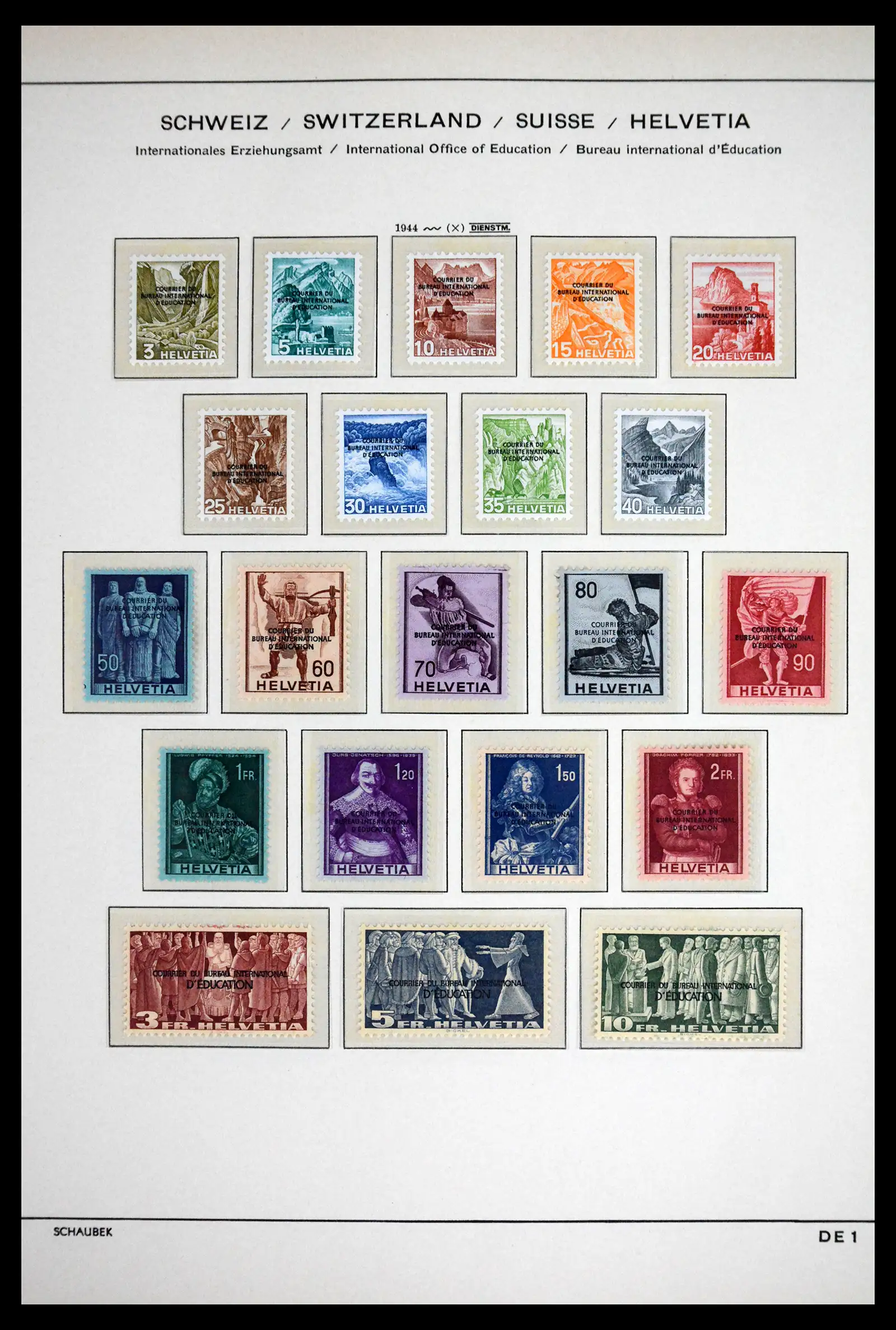 41804 0015 - Stamp collection 41804 Switzerland service stamps 1922-1995.