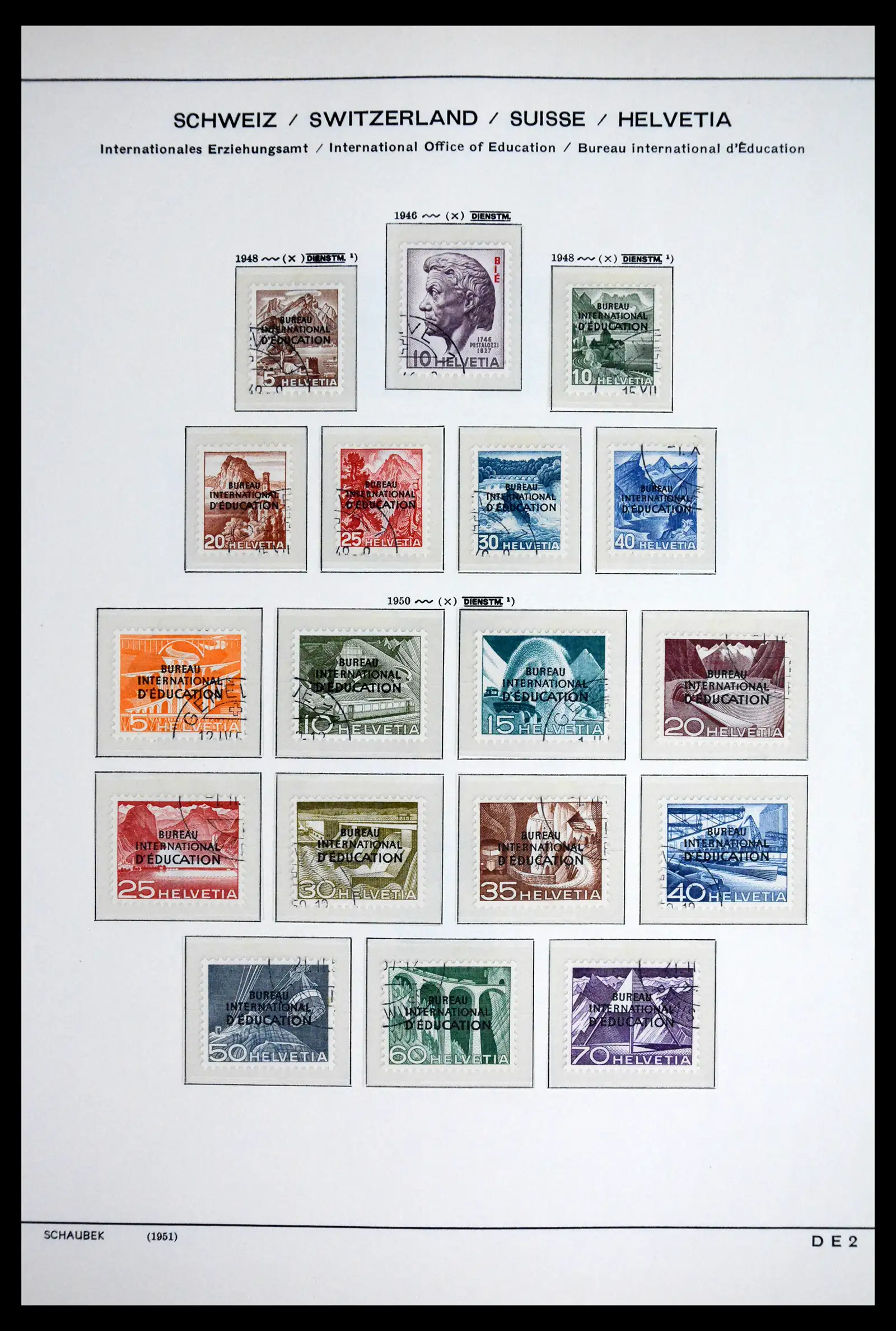 41804 0016 - Stamp collection 41804 Switzerland service stamps 1922-1995.
