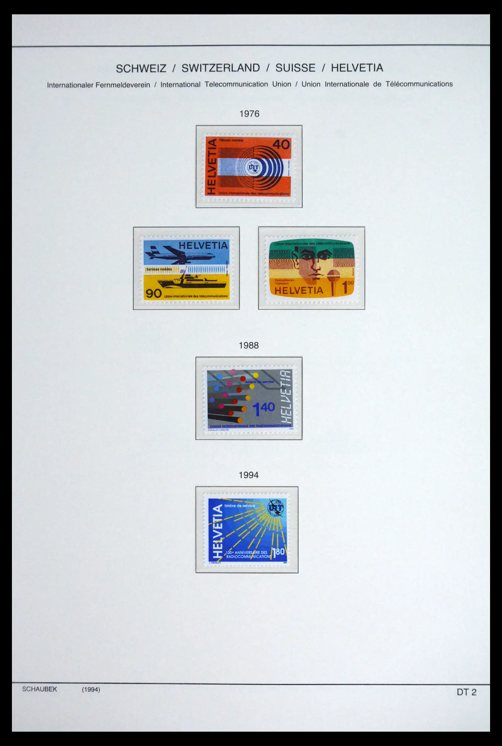 41804 0019 - Stamp collection 41804 Switzerland service stamps 1922-1995.