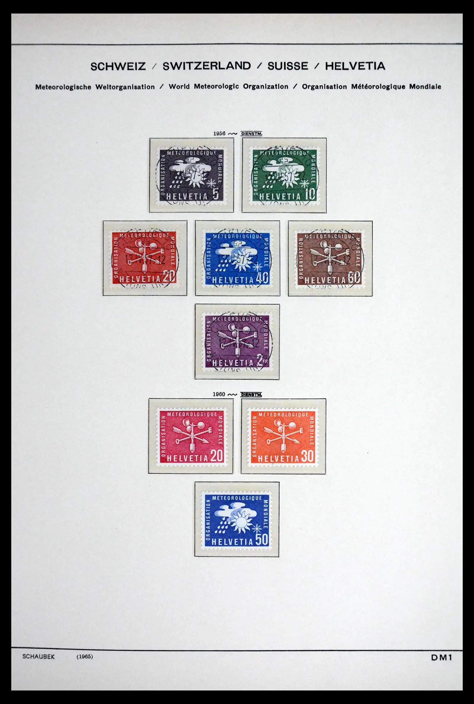41804 0020 - Stamp collection 41804 Switzerland service stamps 1922-1995.