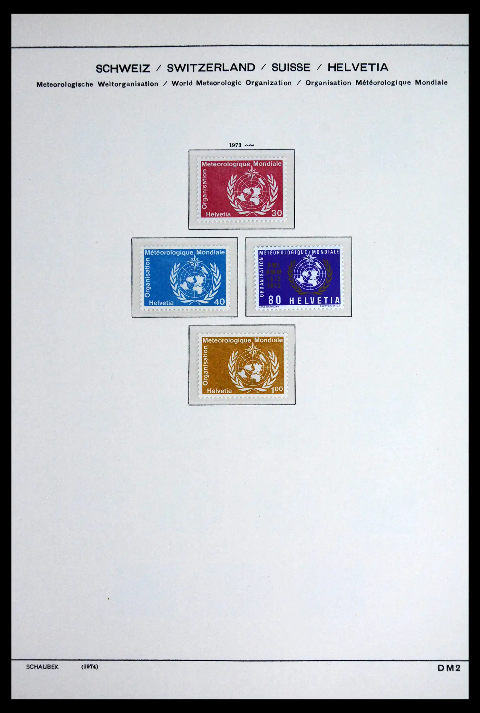 41804 0021 - Stamp collection 41804 Switzerland service stamps 1922-1995.