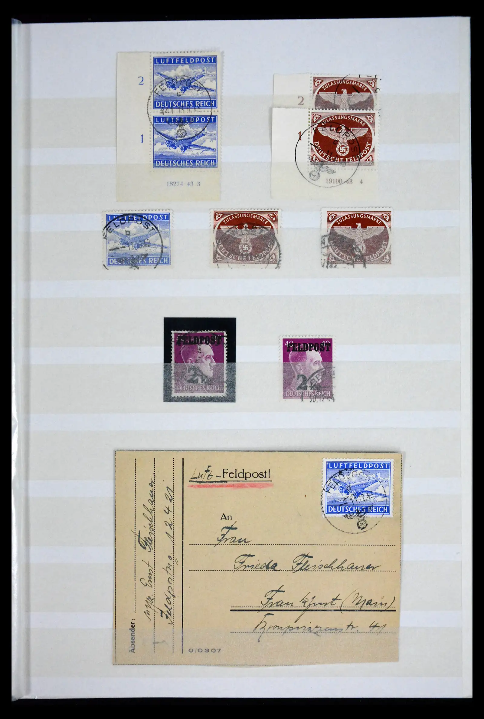 41806 0001 - Stamp collection 41806 Germany field post 1942-1945.