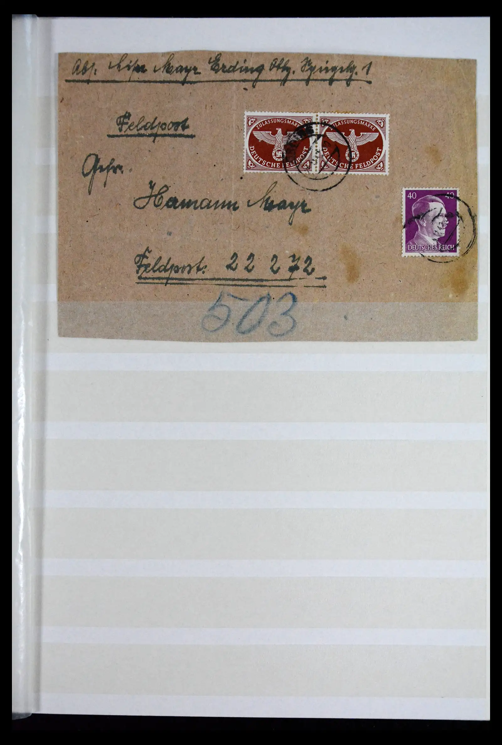 41806 0003 - Stamp collection 41806 Germany field post 1942-1945.