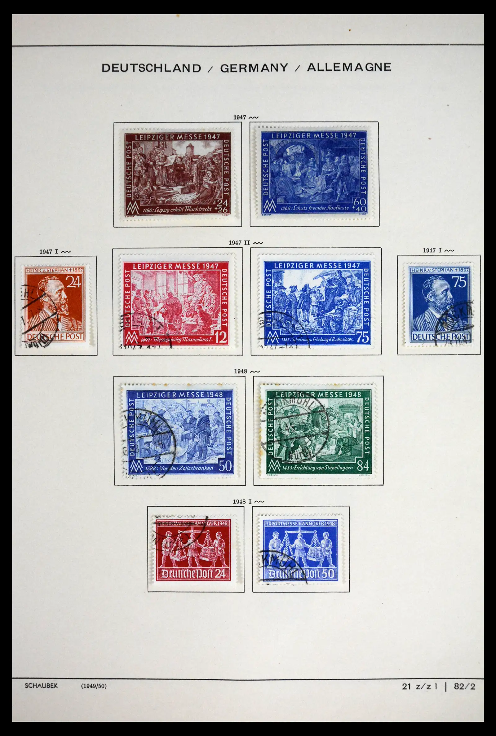 41807 0003 - Stamp collection 41807 German Zones 1945-1960.