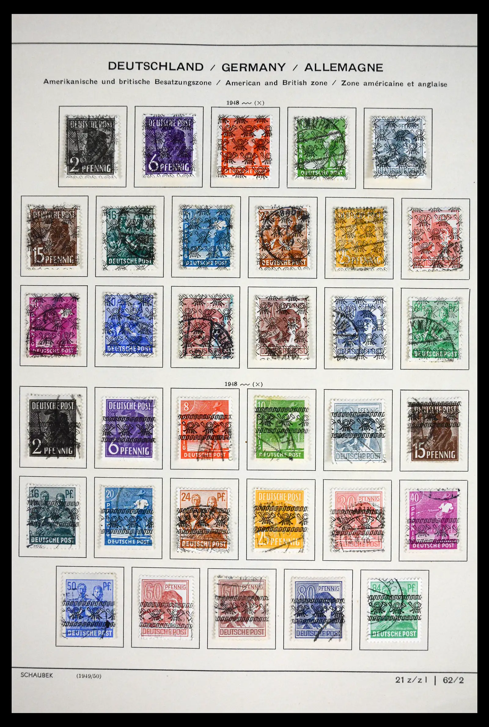 41807 0006 - Stamp collection 41807 German Zones 1945-1960.