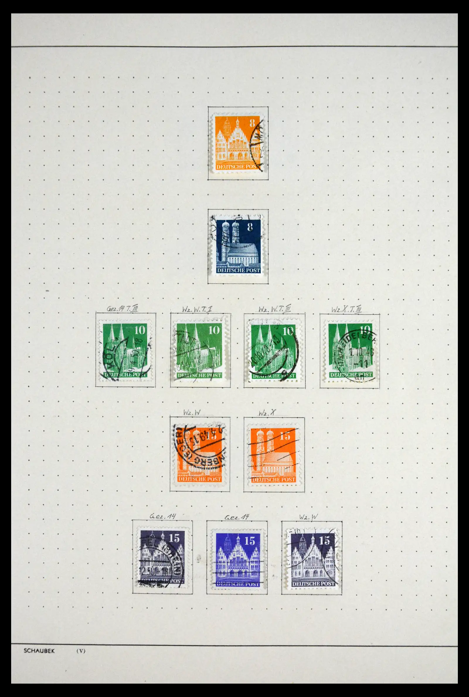 41807 0010 - Stamp collection 41807 German Zones 1945-1960.