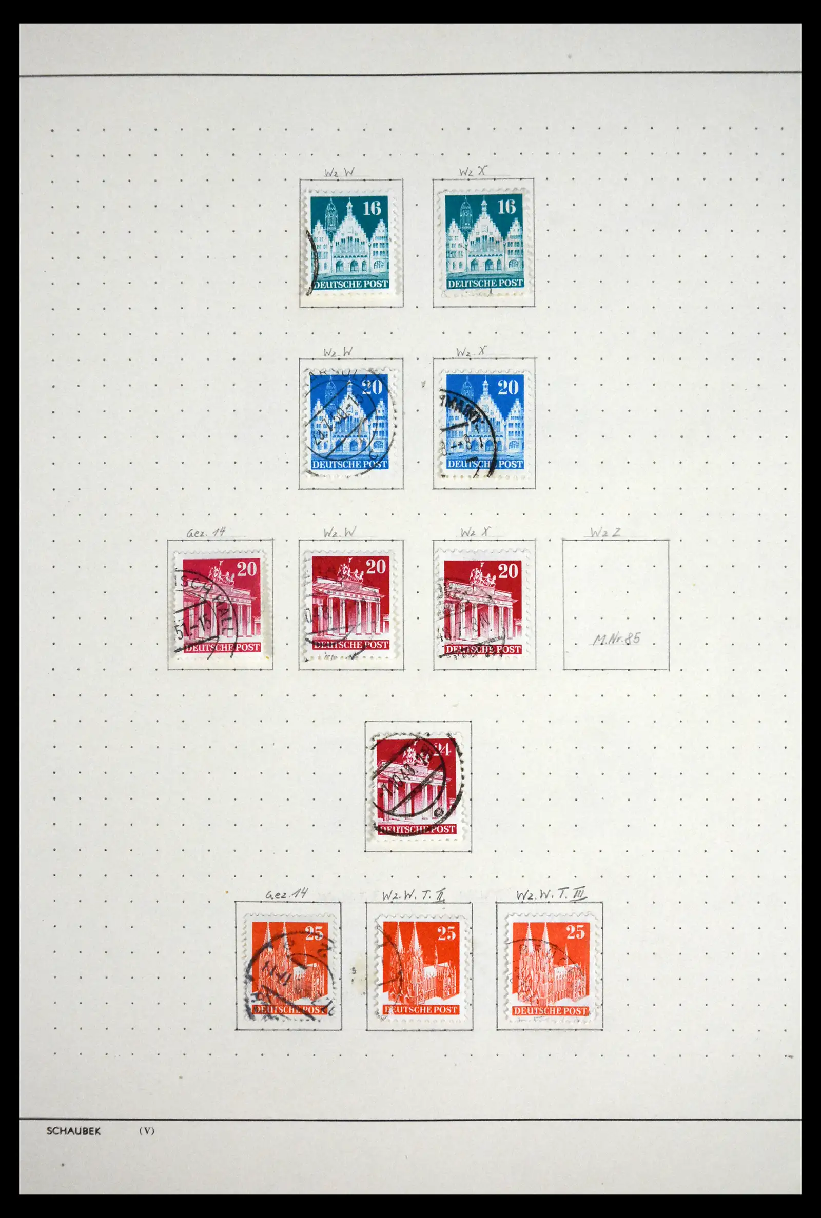 41807 0011 - Stamp collection 41807 German Zones 1945-1960.