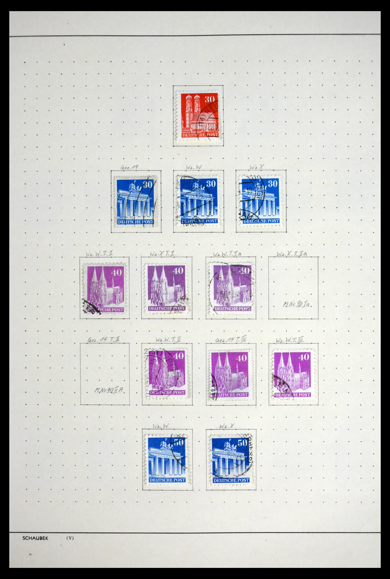 41807 0012 - Stamp collection 41807 German Zones 1945-1960.