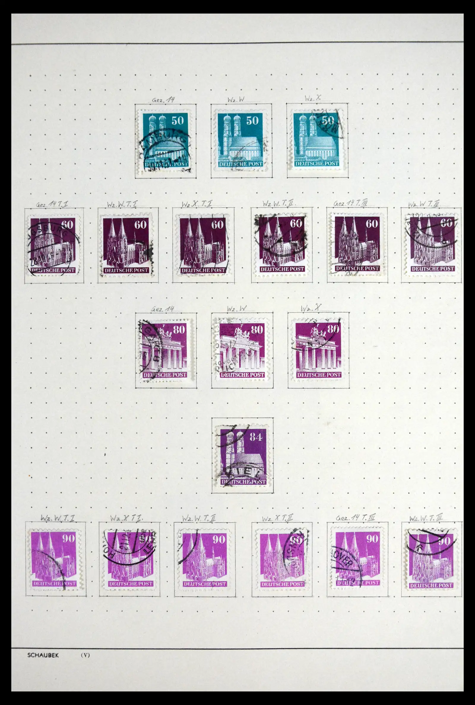 41807 0013 - Stamp collection 41807 German Zones 1945-1960.