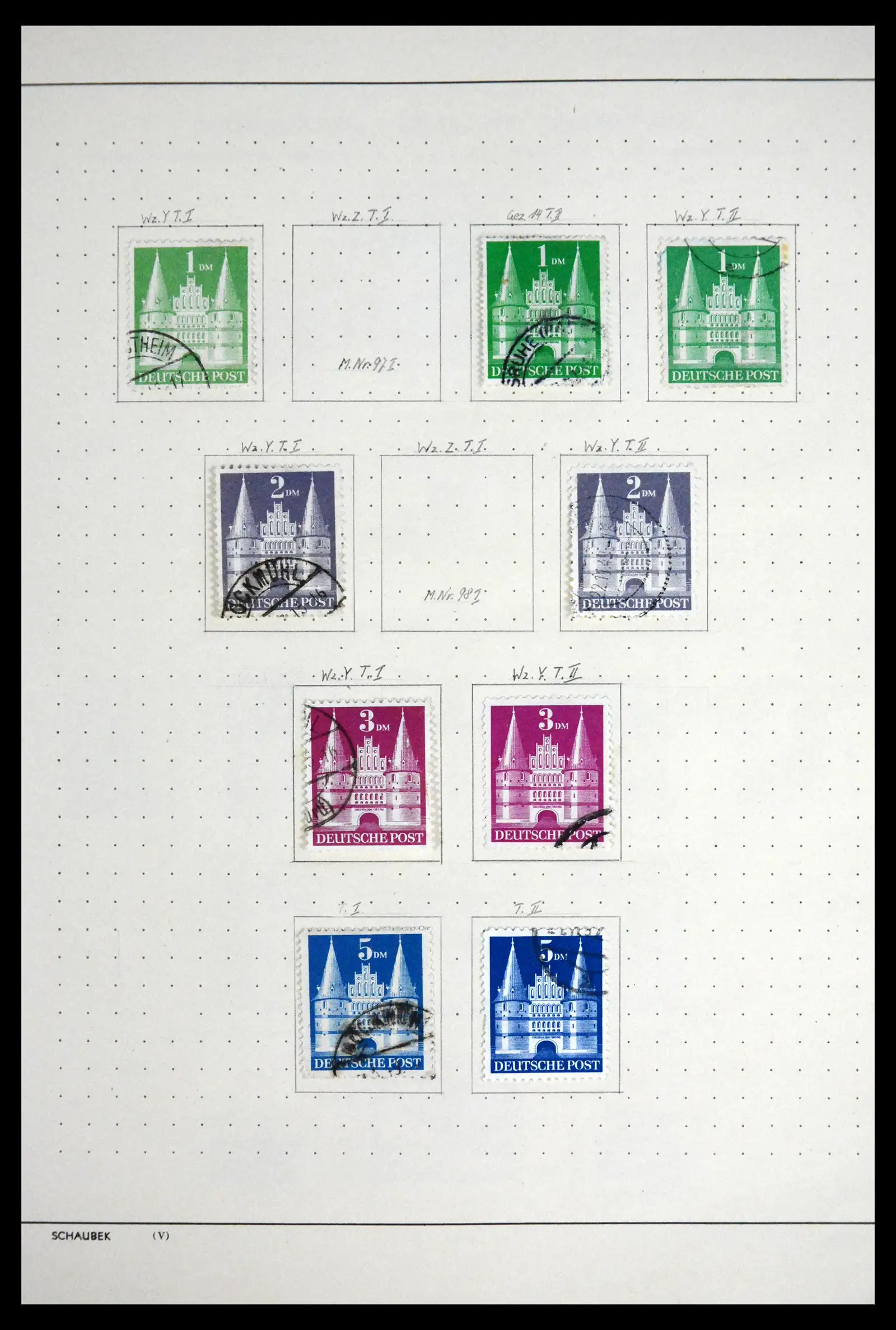 41807 0014 - Stamp collection 41807 German Zones 1945-1960.