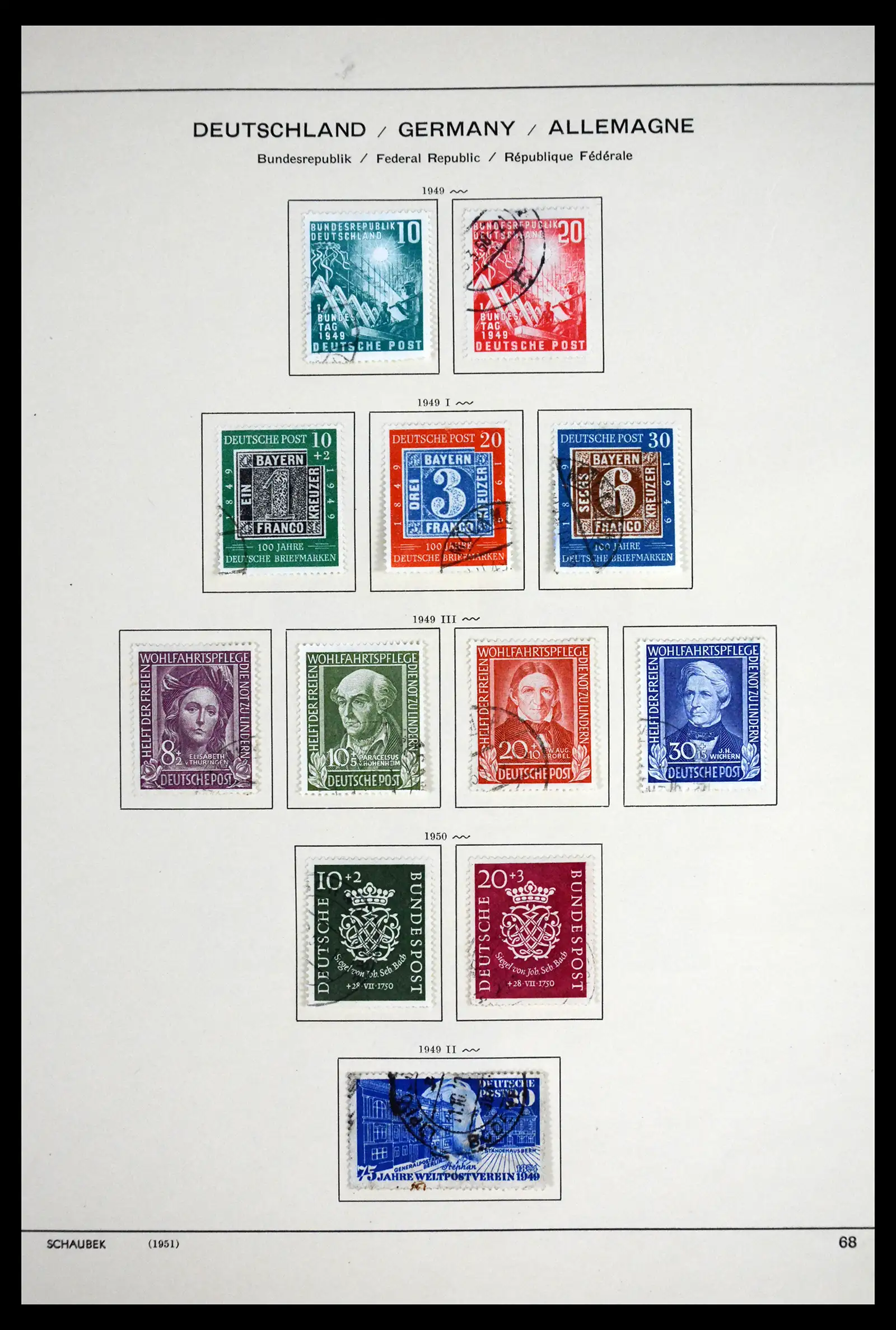 41807 0016 - Stamp collection 41807 German Zones 1945-1960.