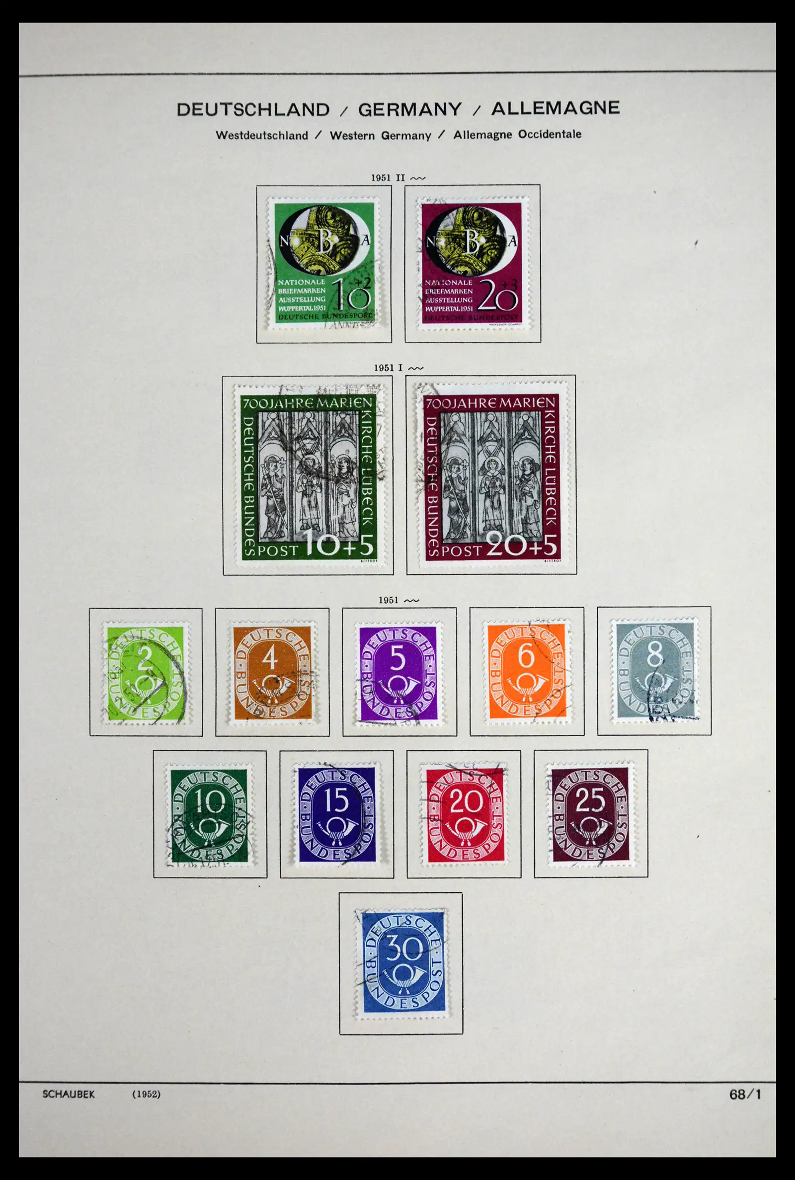 41807 0017 - Stamp collection 41807 German Zones 1945-1960.