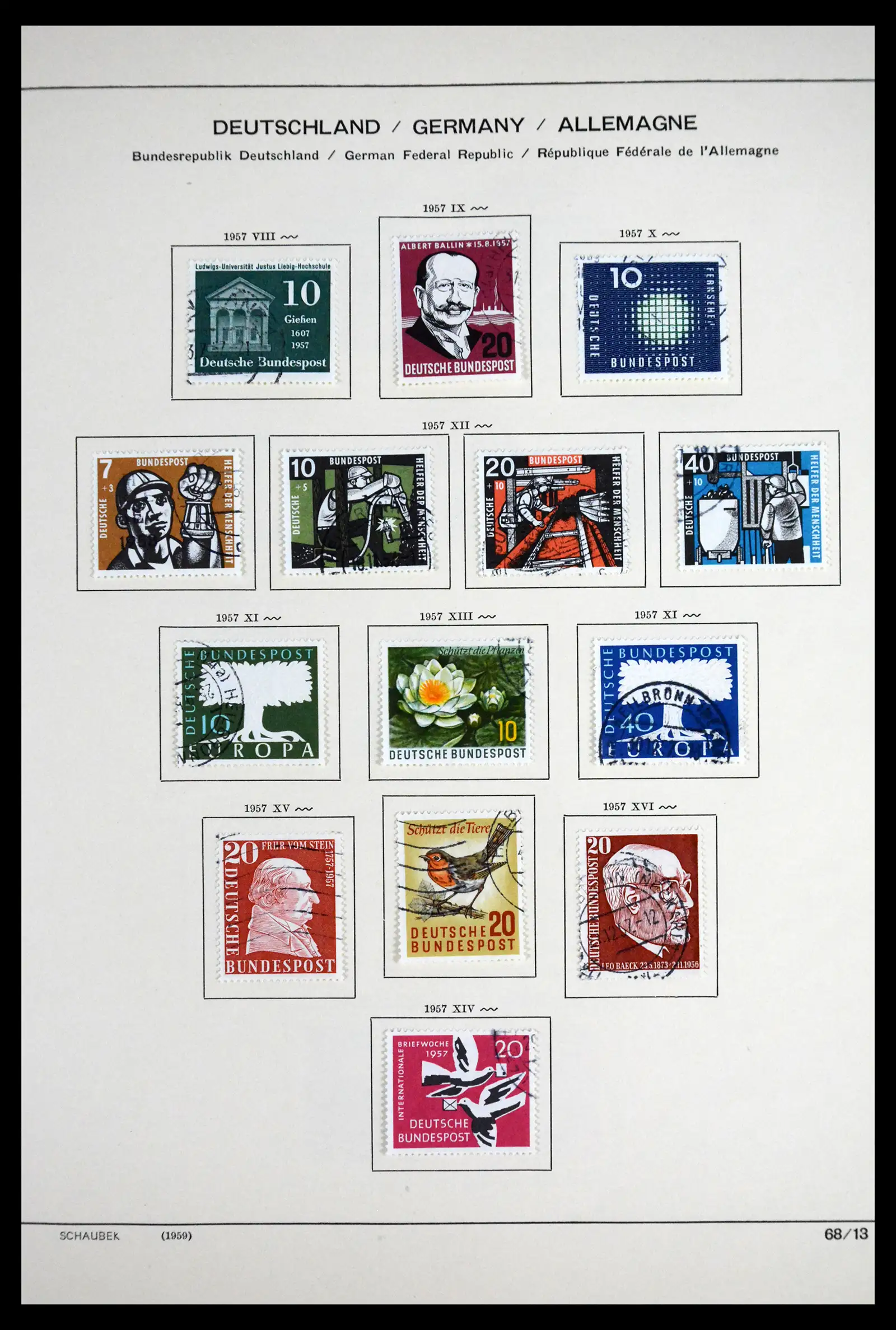 41807 0029 - Postzegelverzameling 41807 Duitse Zones 1945-1960.