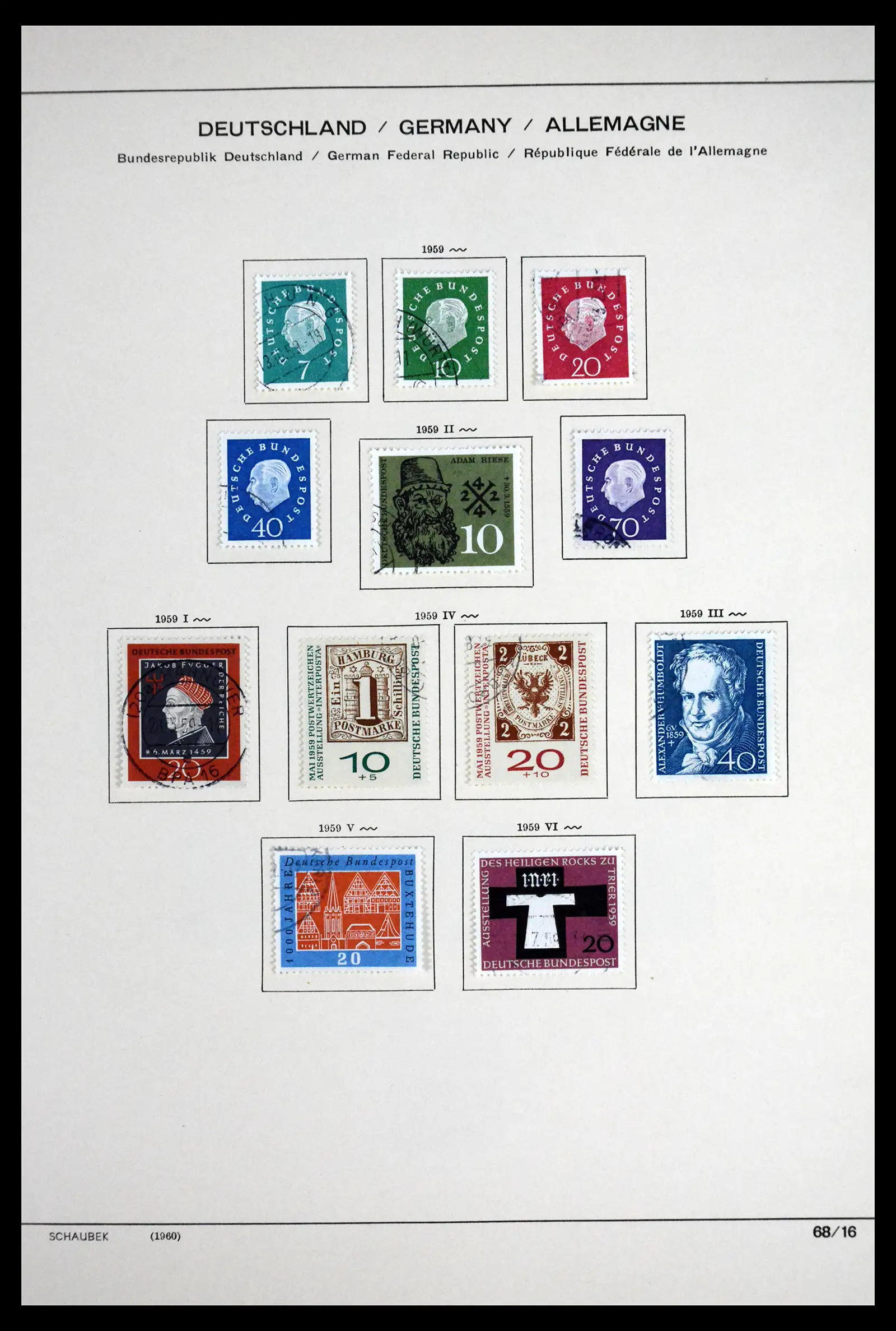 41807 0032 - Postzegelverzameling 41807 Duitse Zones 1945-1960.