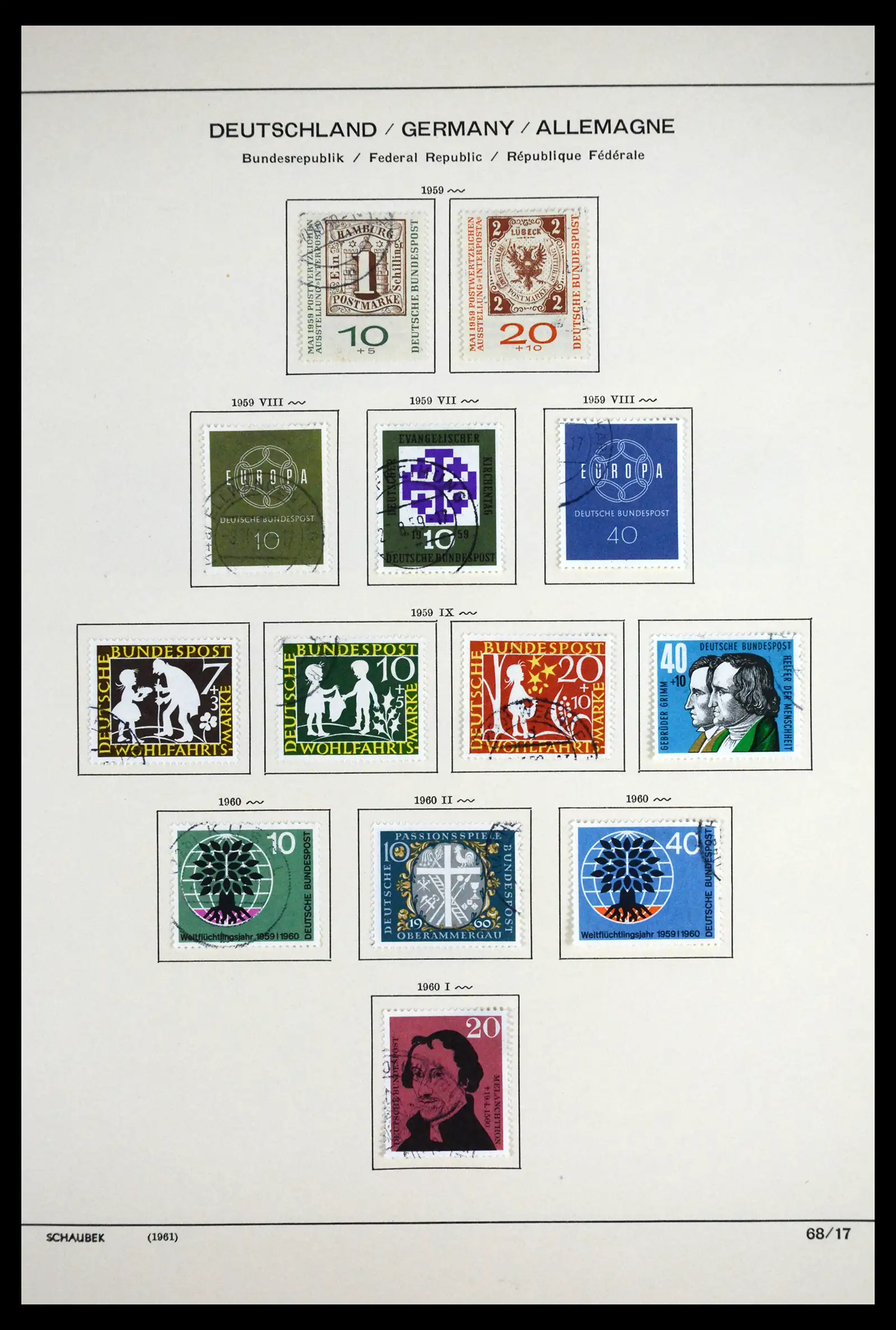 41807 0033 - Postzegelverzameling 41807 Duitse Zones 1945-1960.