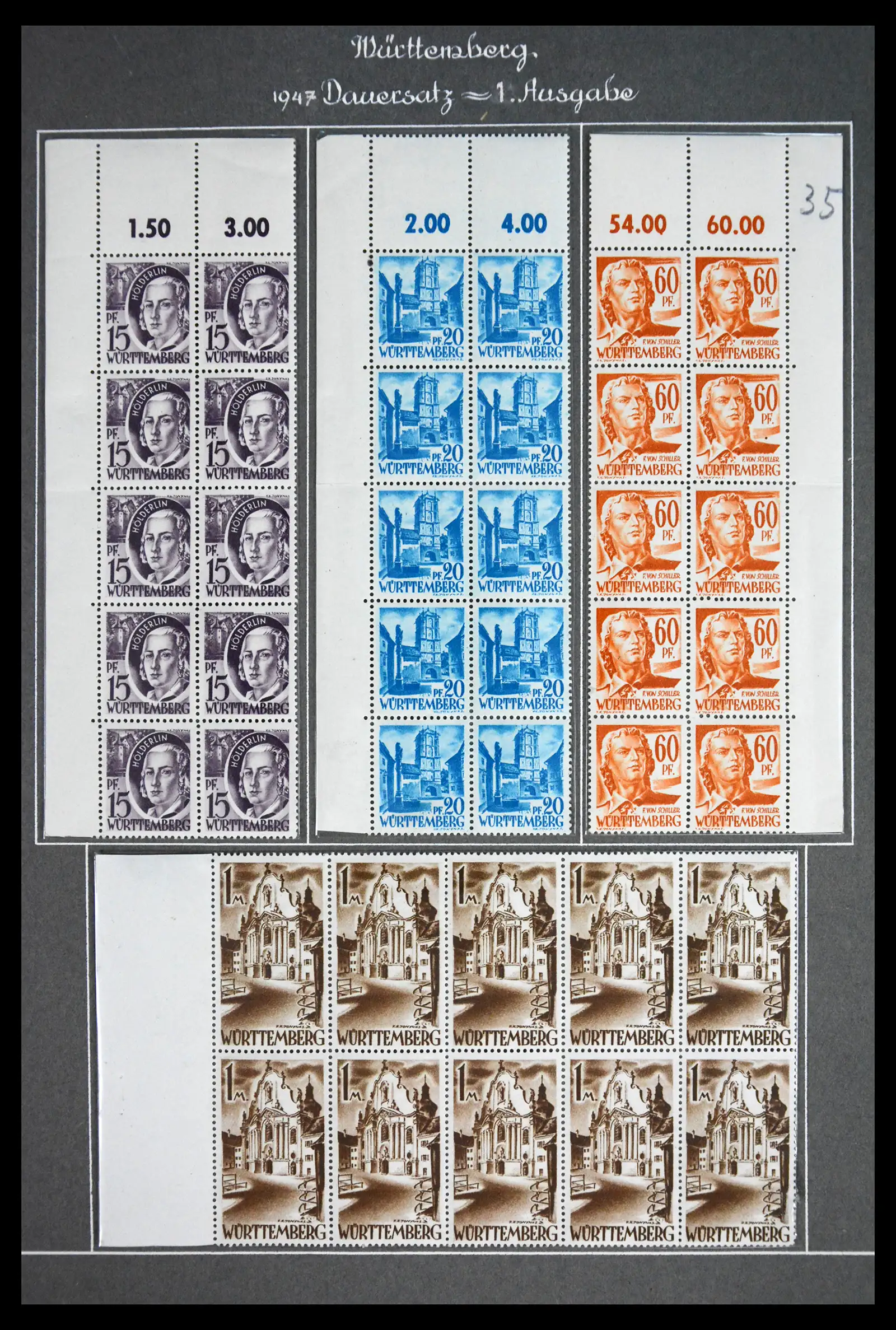 41808 0001 - Stamp collection 41808 Germany French Zone 1945-1948.