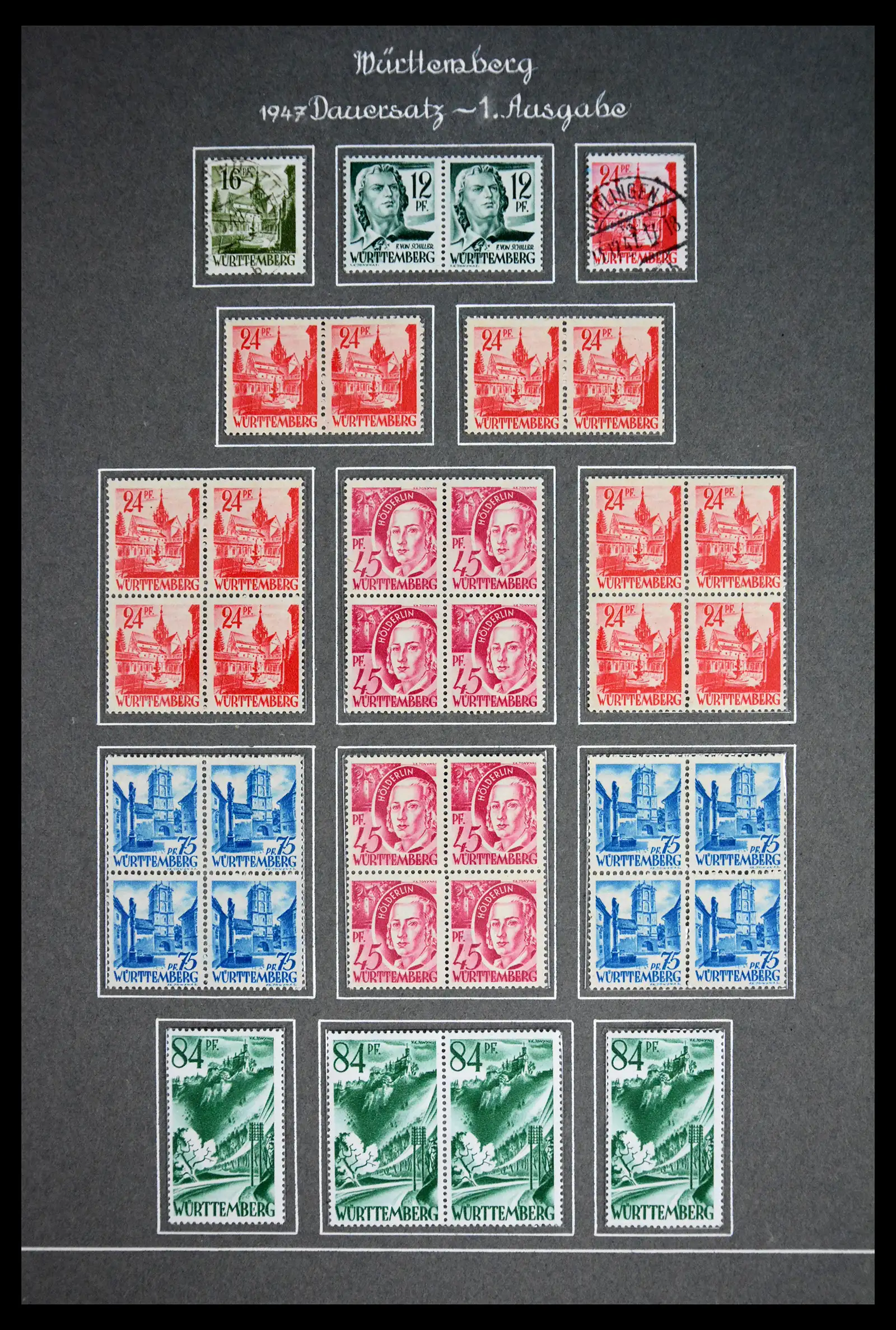 41808 0002 - Stamp collection 41808 Germany French Zone 1945-1948.