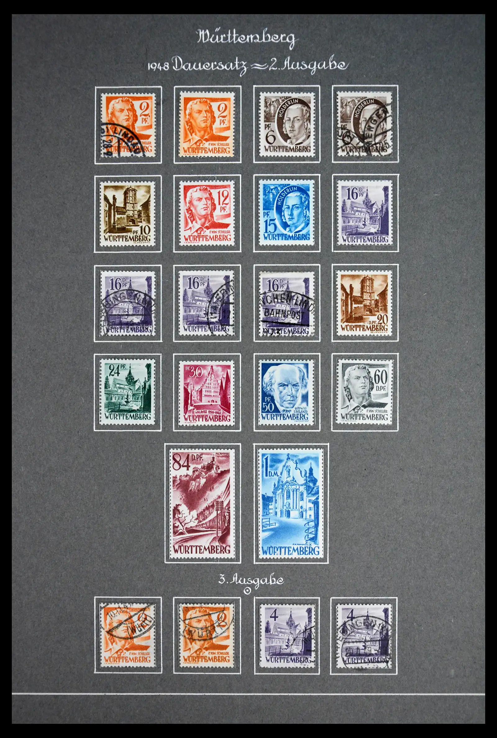 41808 0003 - Stamp collection 41808 Germany French Zone 1945-1948.