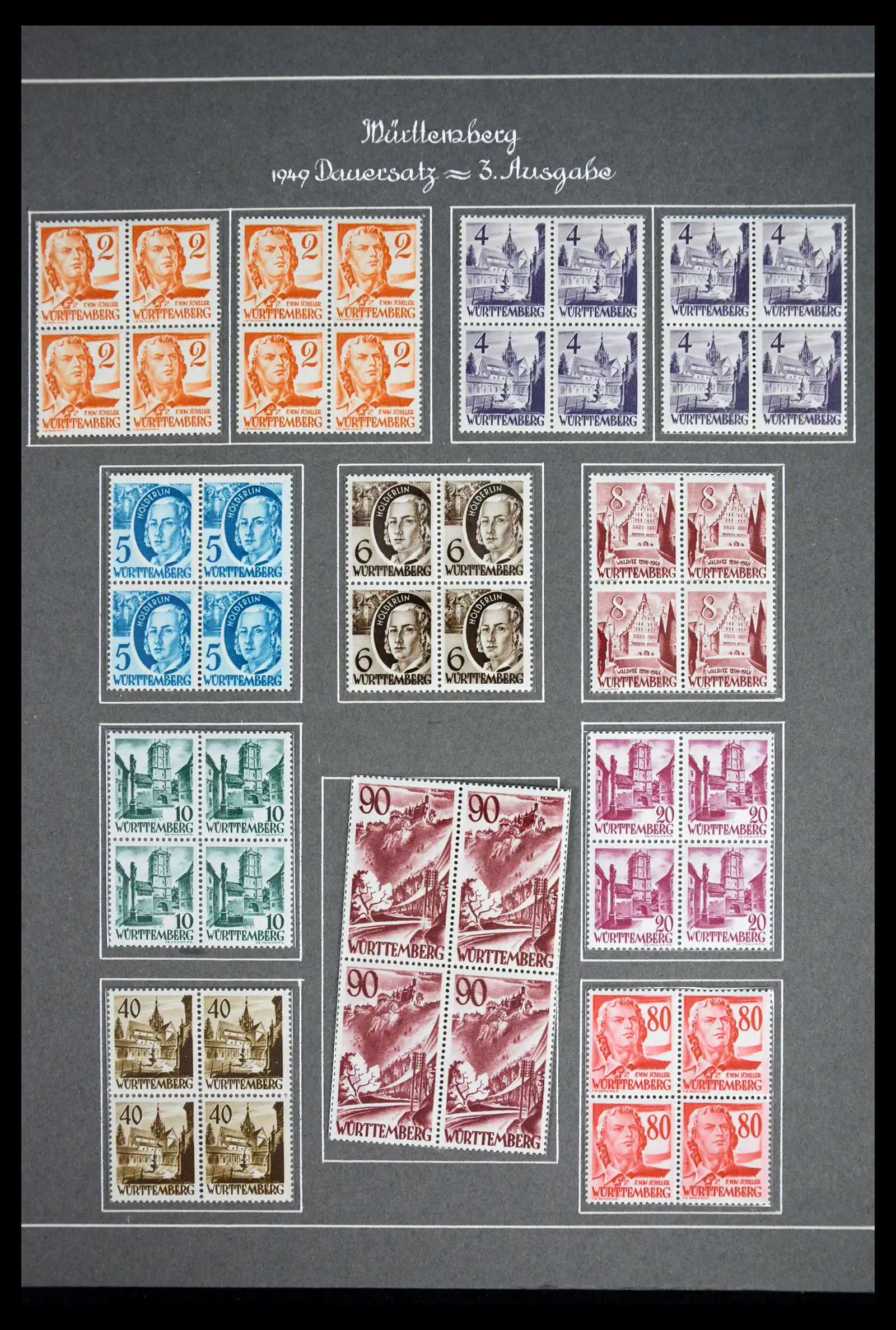 41808 0004 - Stamp collection 41808 Germany French Zone 1945-1948.