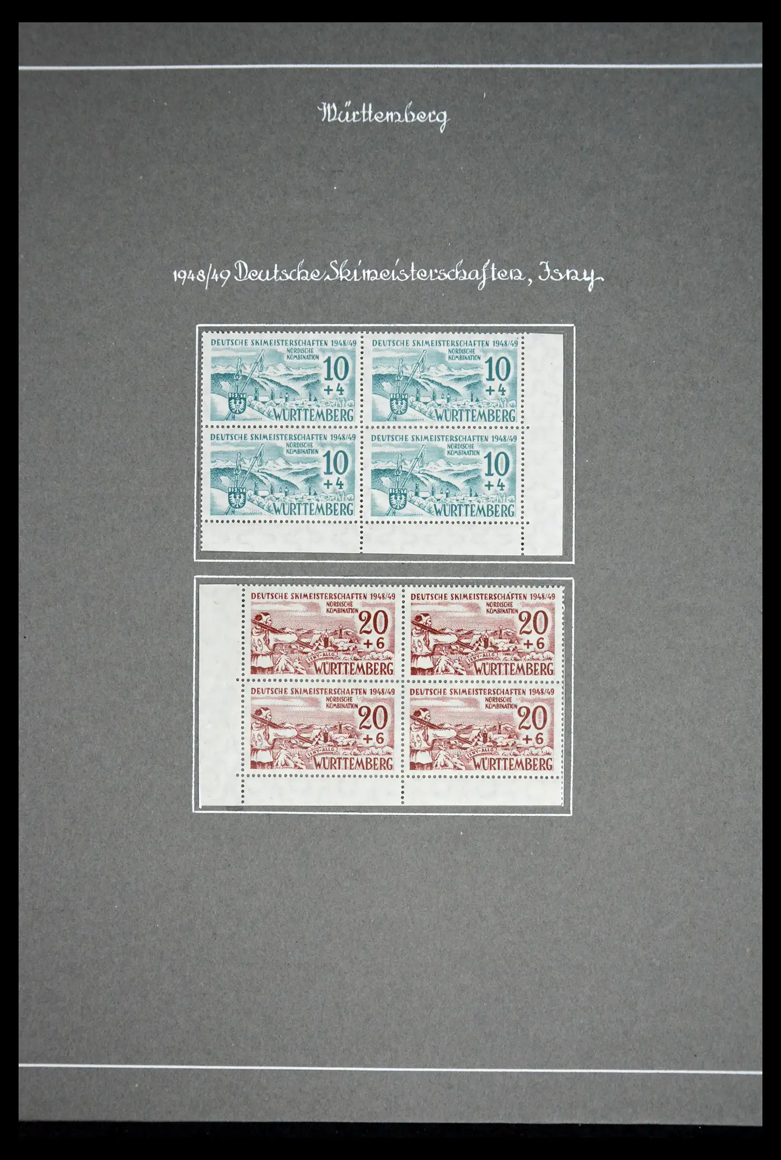 41808 0005 - Stamp collection 41808 Germany French Zone 1945-1948.