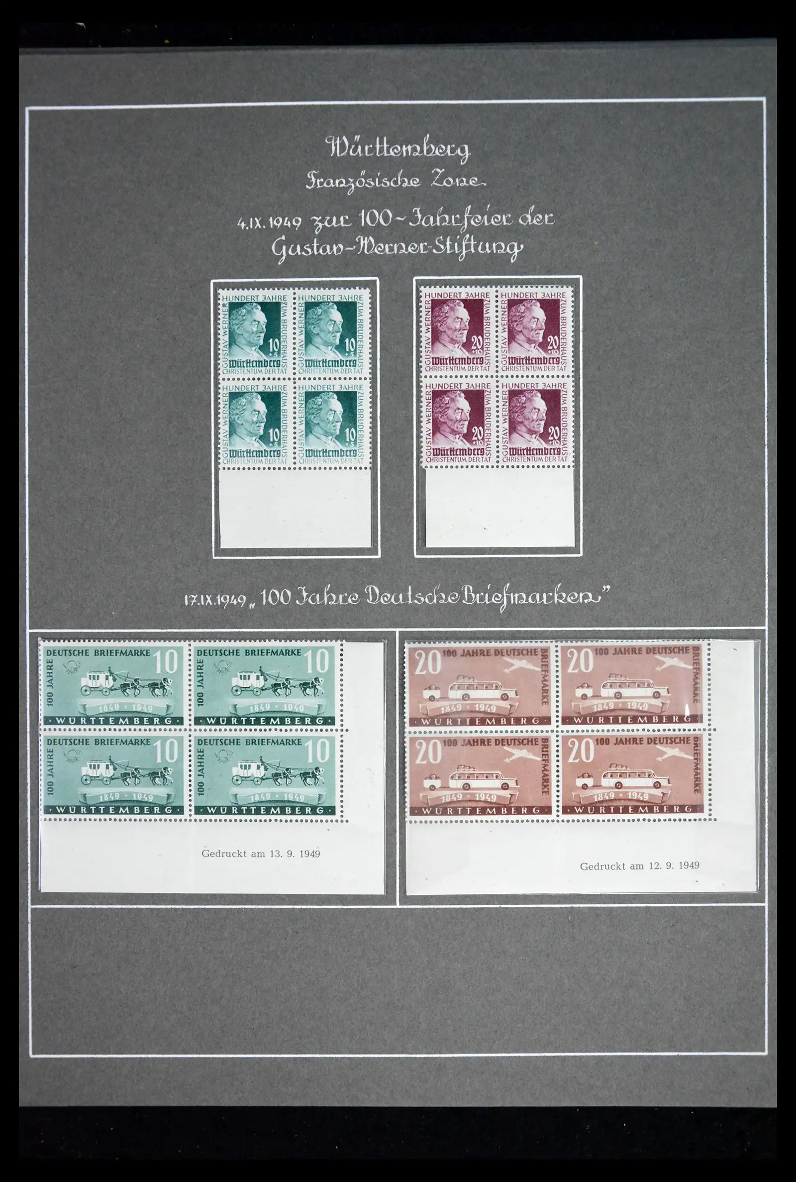 41808 0007 - Stamp collection 41808 Germany French Zone 1945-1948.