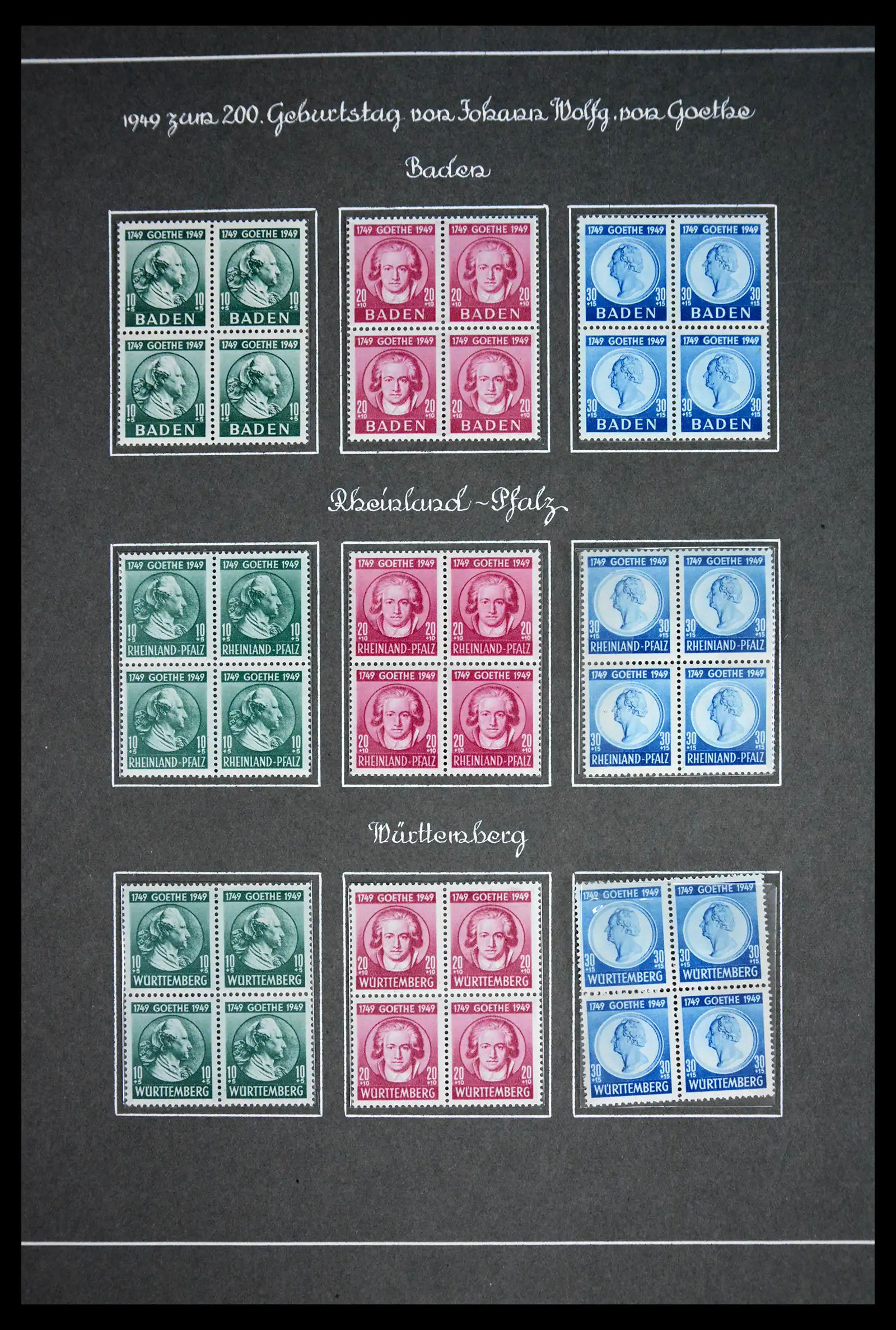 41808 0008 - Stamp collection 41808 Germany French Zone 1945-1948.