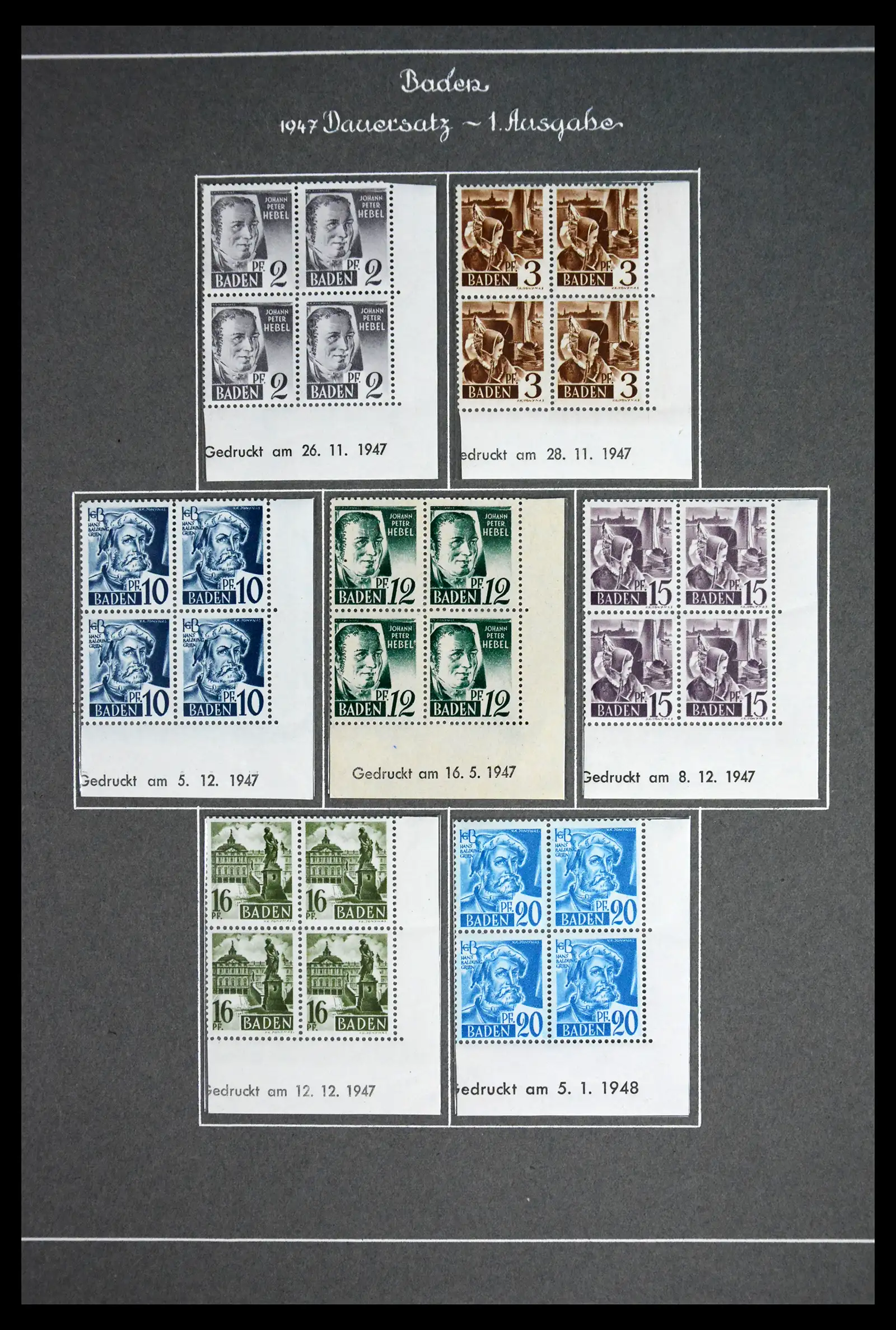 41808 0009 - Stamp collection 41808 Germany French Zone 1945-1948.