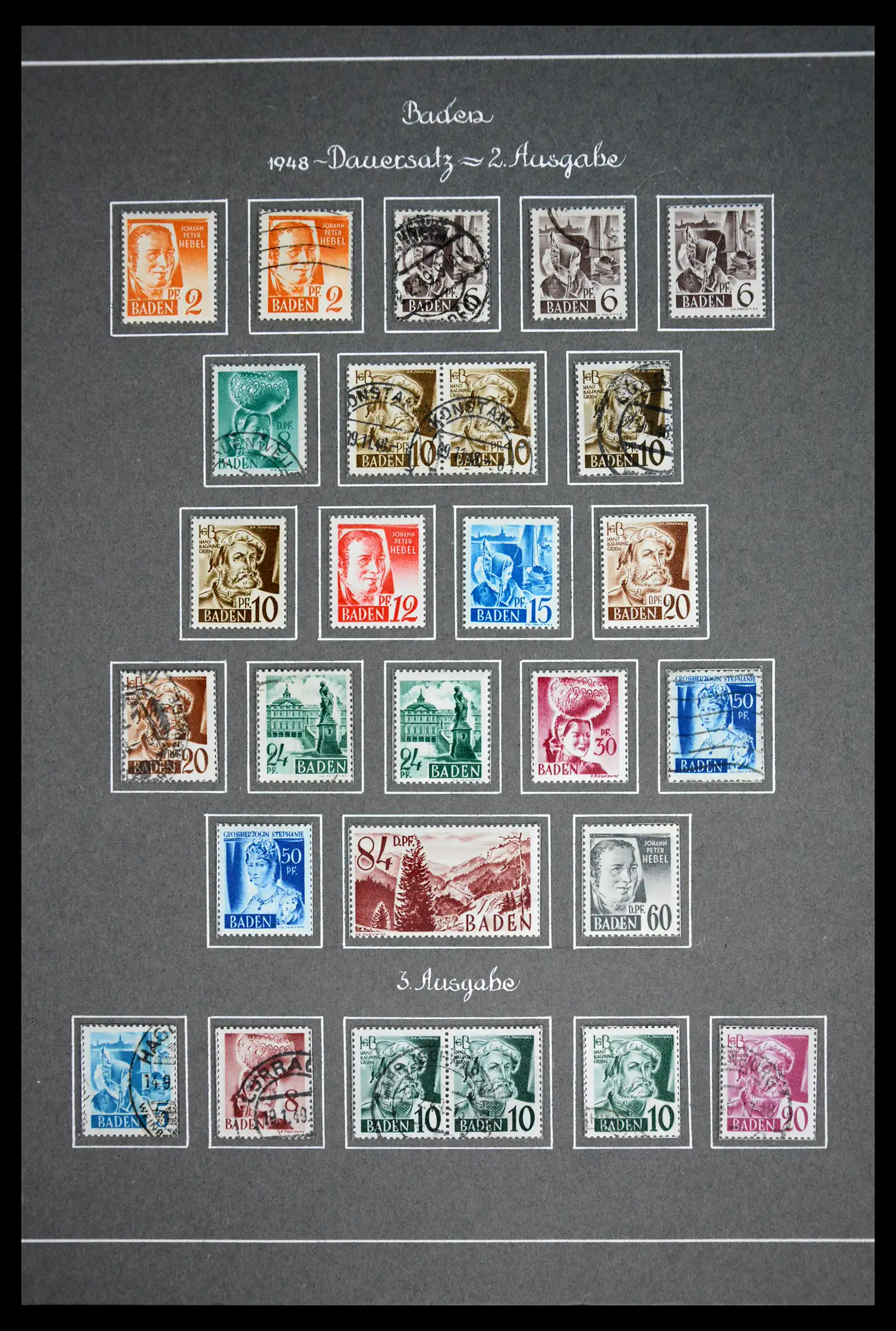 41808 0012 - Stamp collection 41808 Germany French Zone 1945-1948.