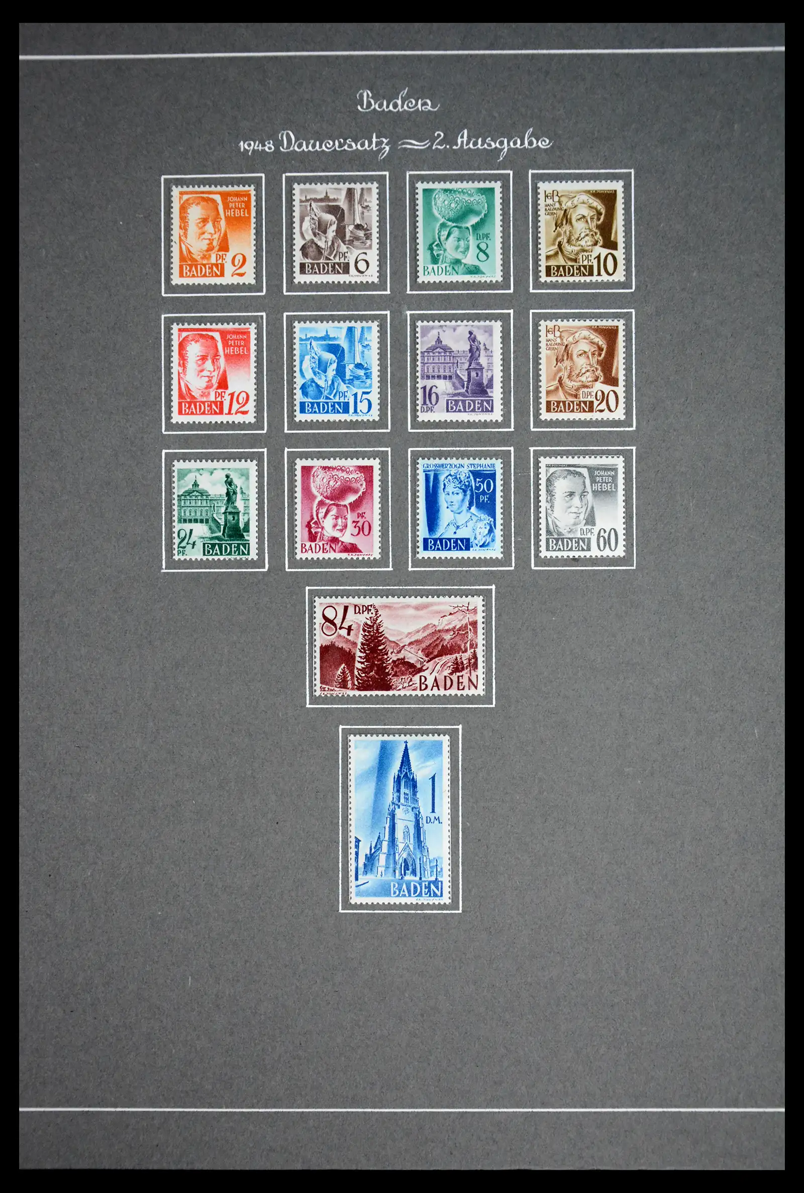 41808 0013 - Stamp collection 41808 Germany French Zone 1945-1948.