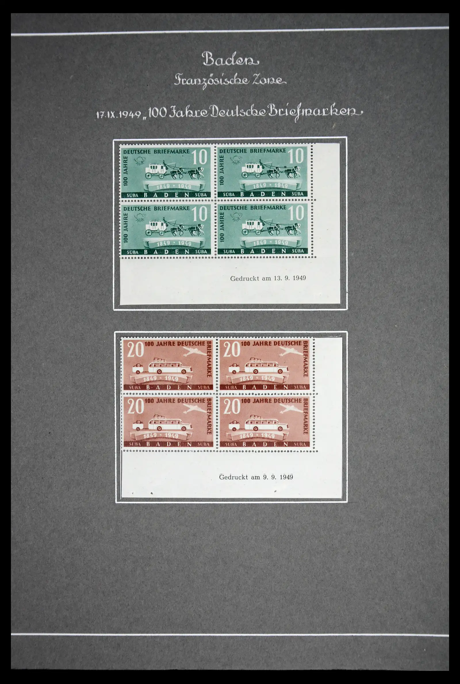 41808 0019 - Stamp collection 41808 Germany French Zone 1945-1948.