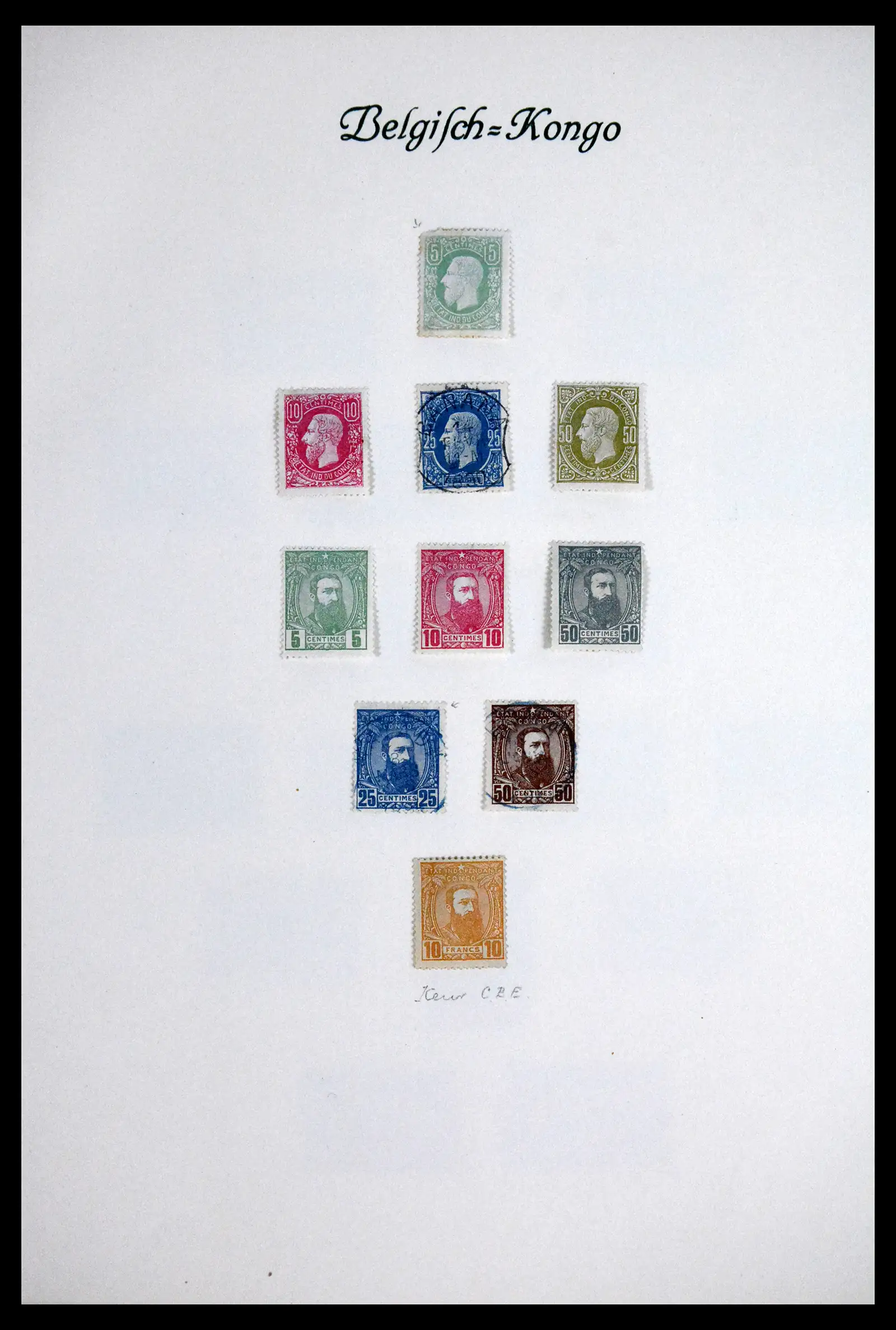 41811 0001 - Stamp collection 41811 Belgian Congo 1886-1939.