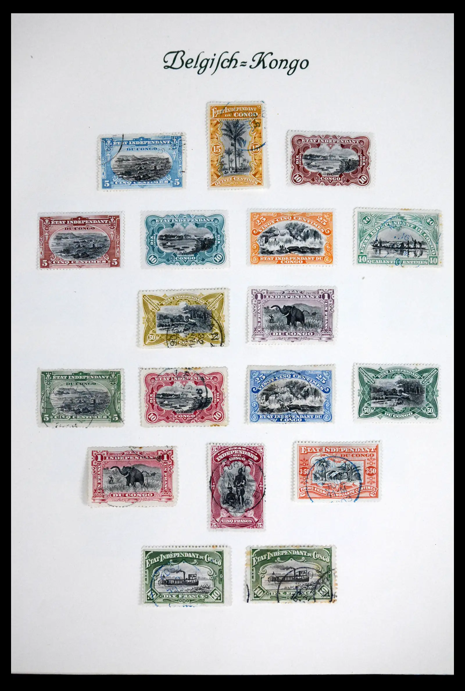 41811 0002 - Stamp collection 41811 Belgian Congo 1886-1939.