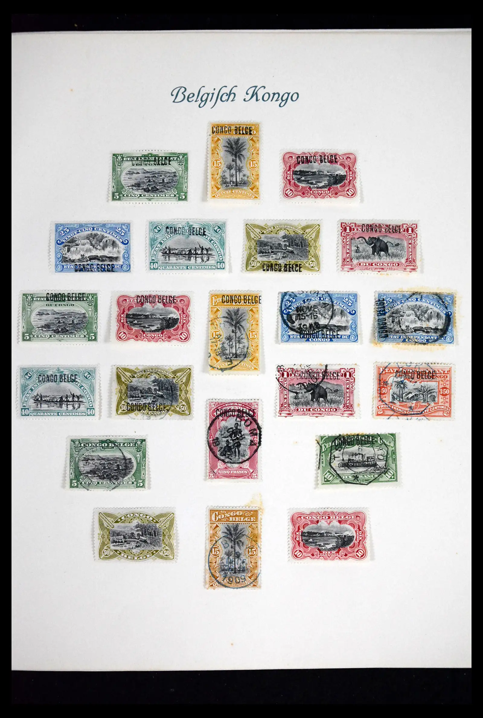 41811 0003 - Stamp collection 41811 Belgian Congo 1886-1939.