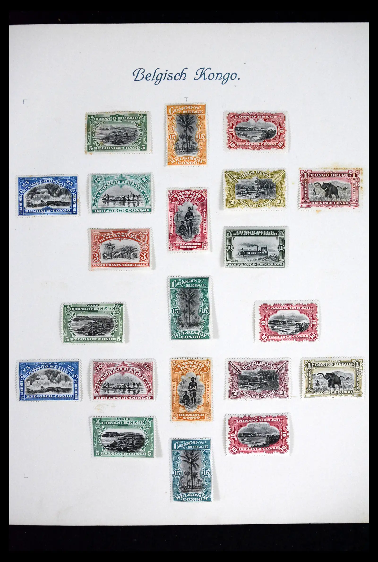 41811 0004 - Stamp collection 41811 Belgian Congo 1886-1939.