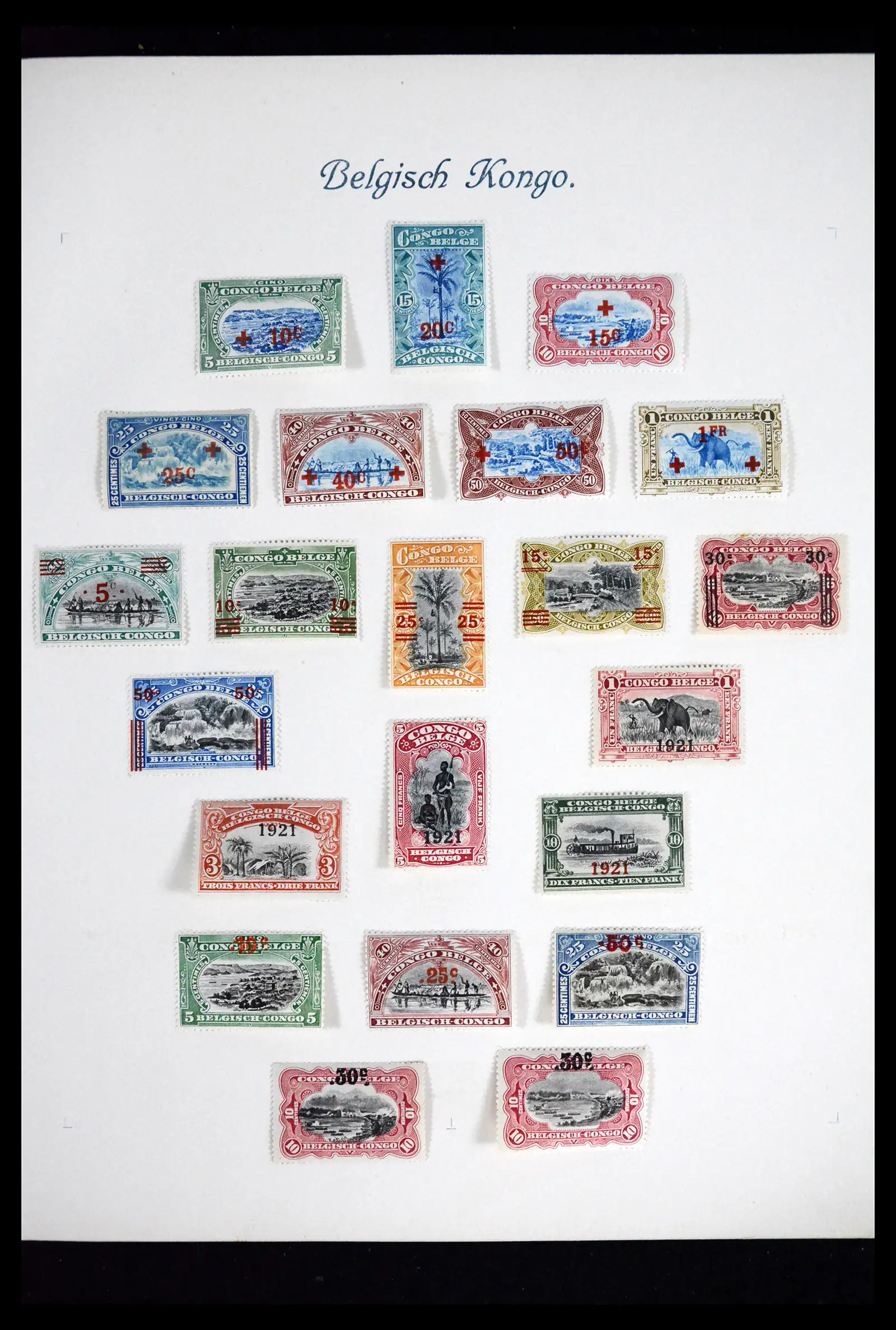 41811 0005 - Stamp collection 41811 Belgian Congo 1886-1939.