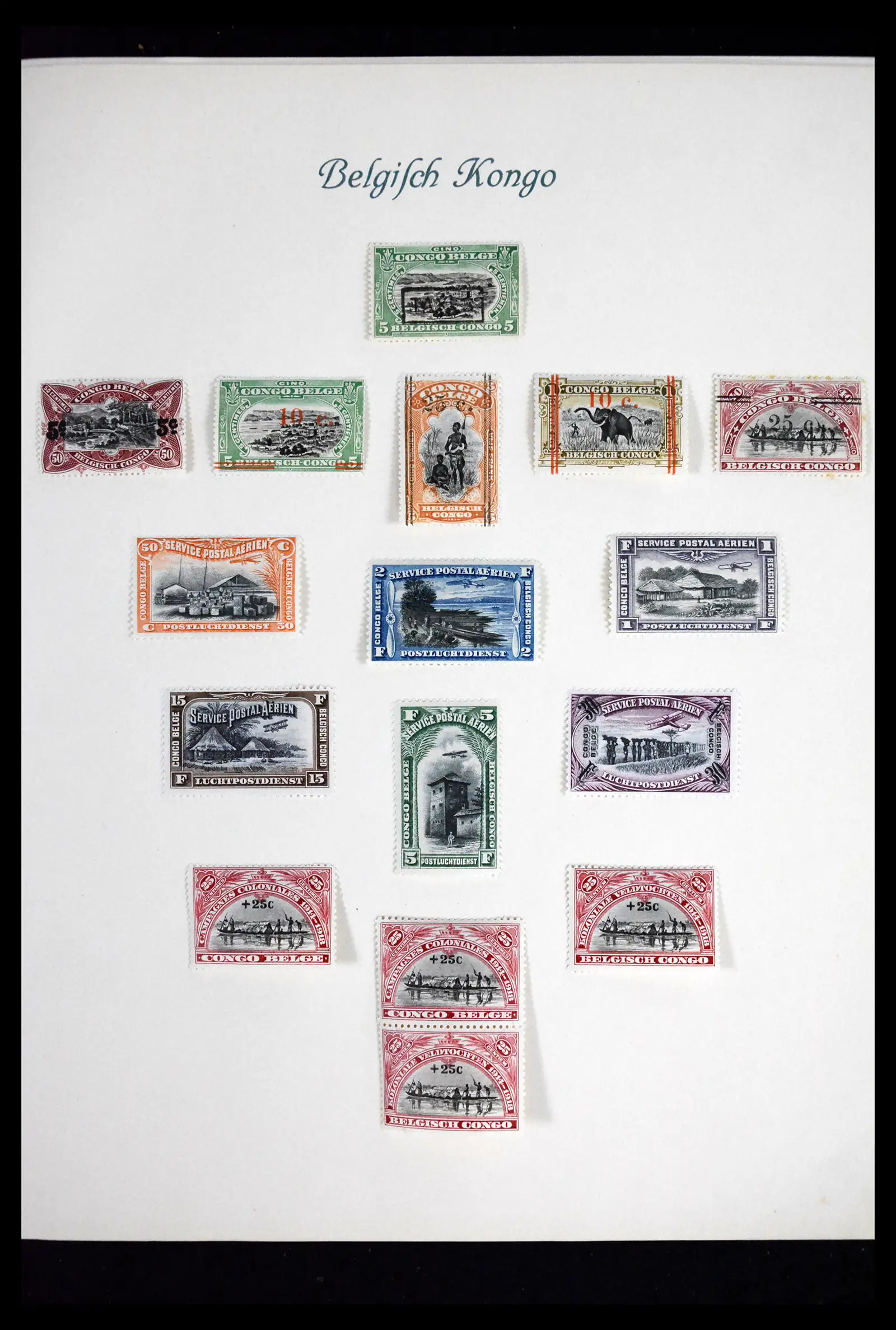 41811 0006 - Stamp collection 41811 Belgian Congo 1886-1939.