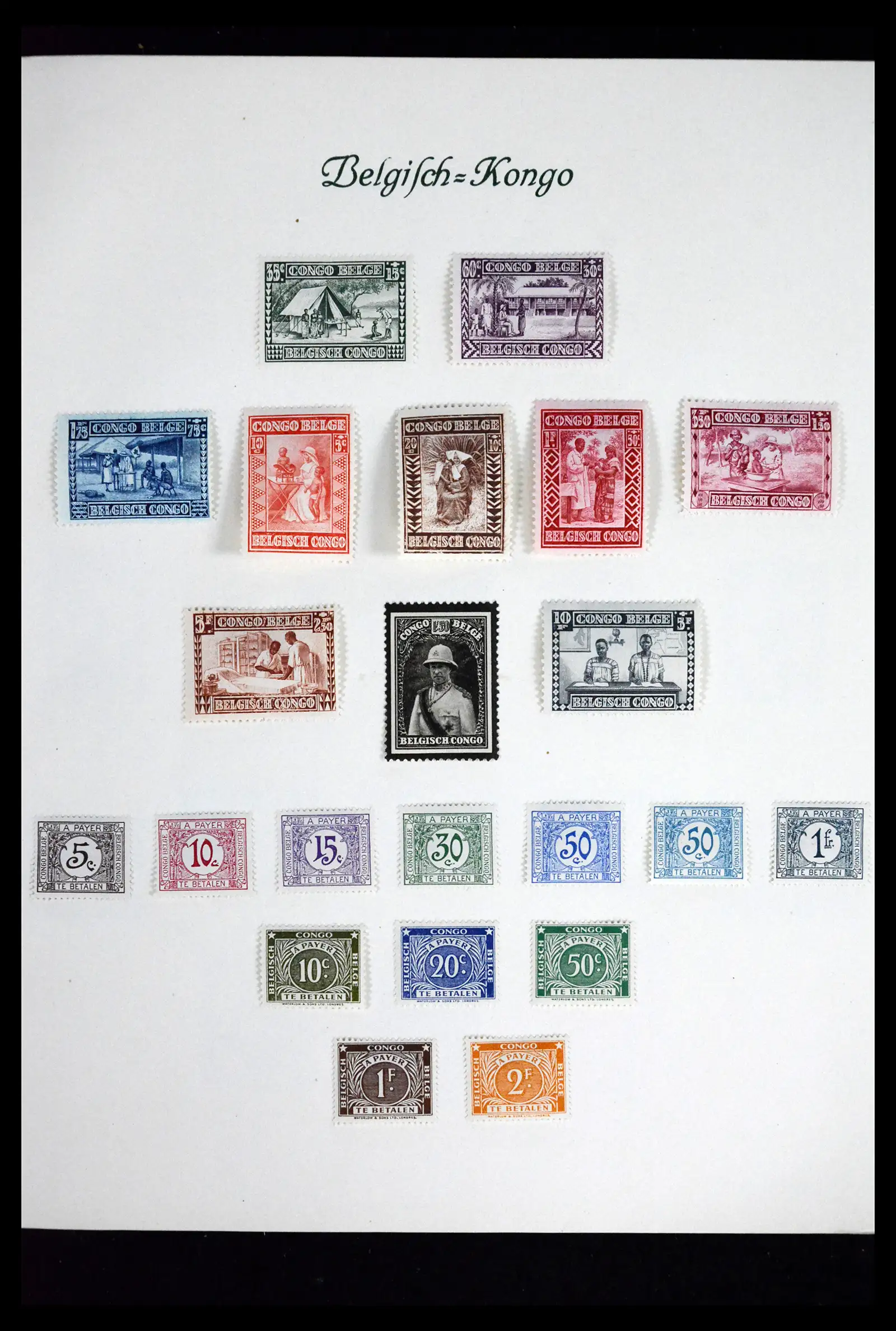 41811 0010 - Stamp collection 41811 Belgian Congo 1886-1939.
