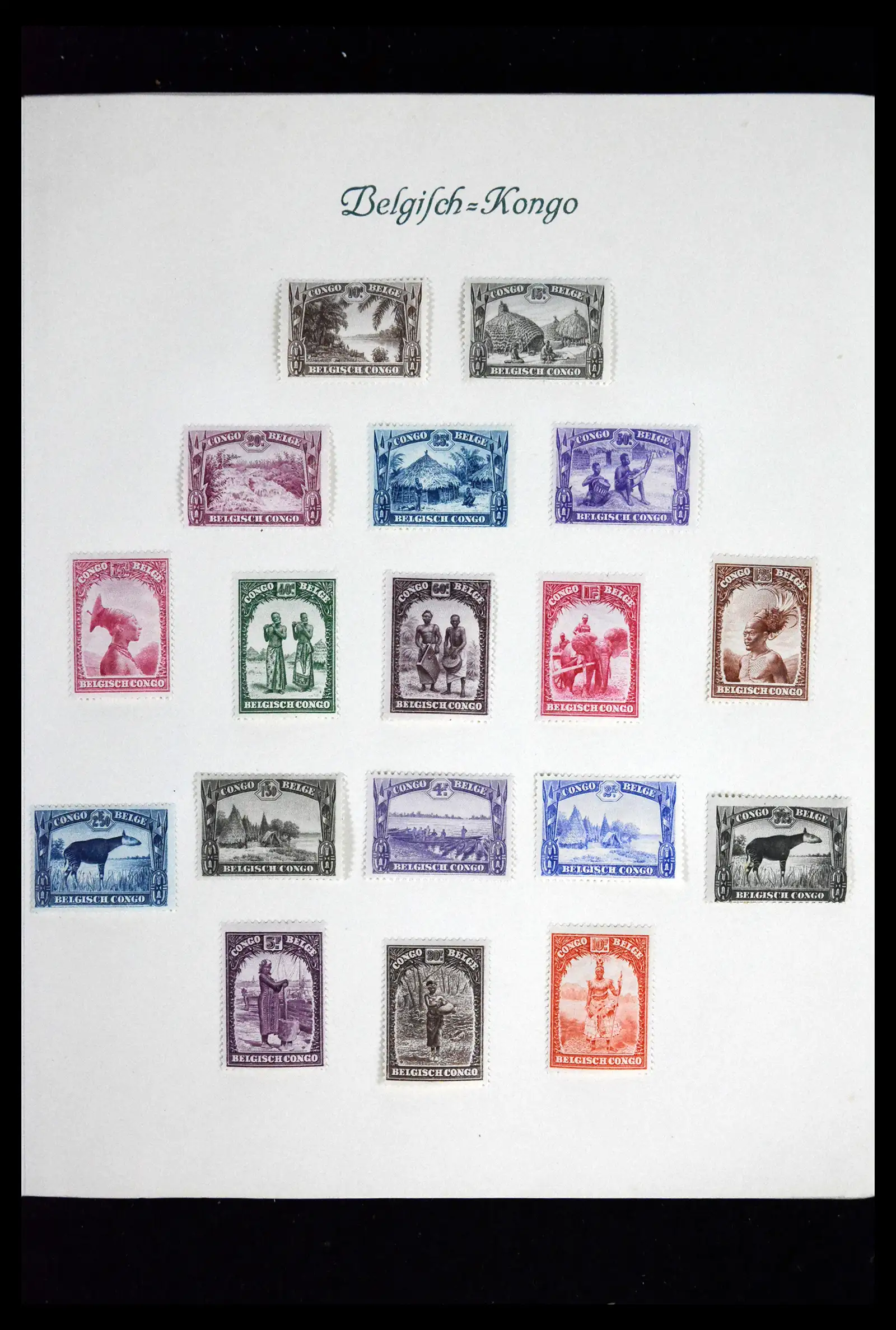 41811 0011 - Stamp collection 41811 Belgian Congo 1886-1939.