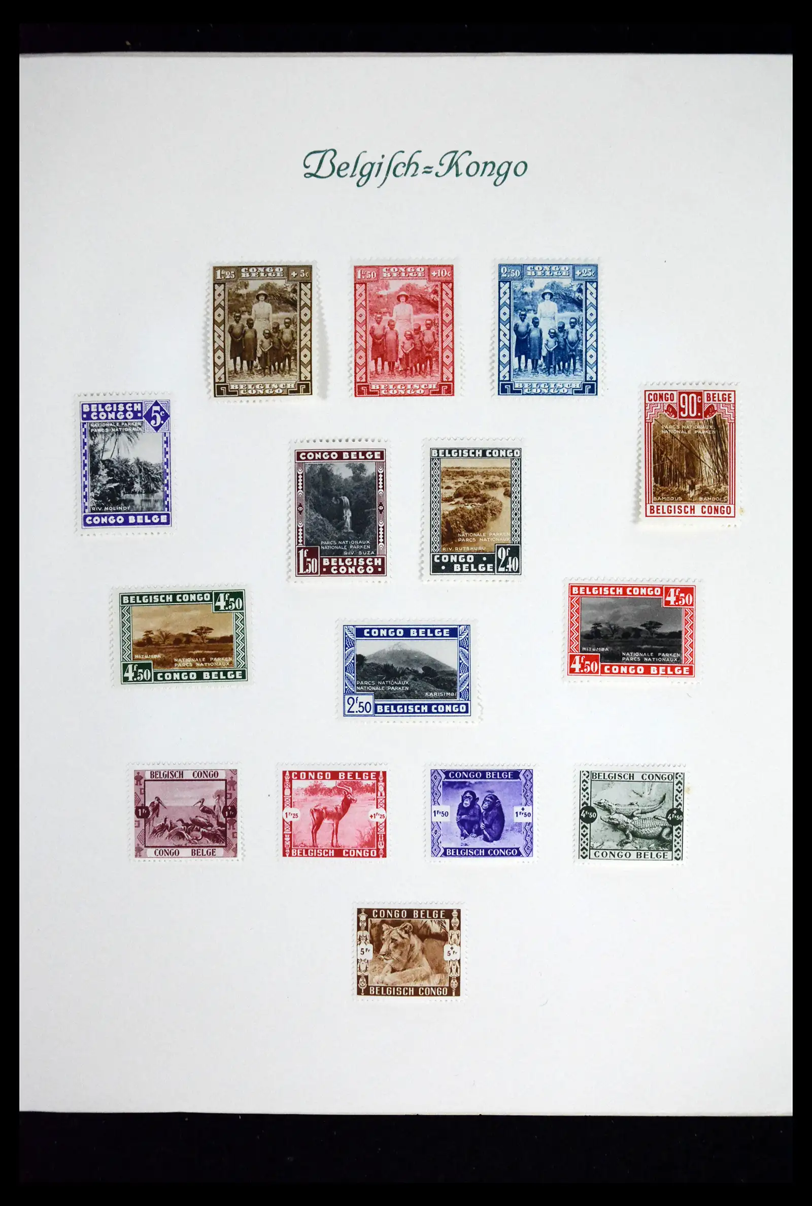 41811 0014 - Stamp collection 41811 Belgian Congo 1886-1939.