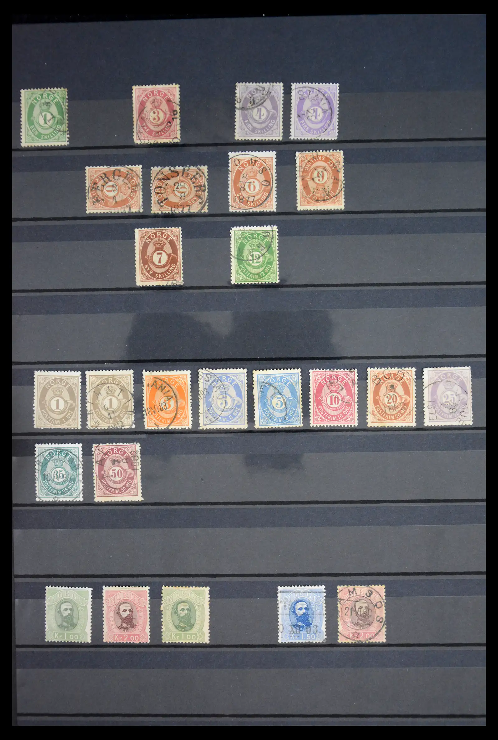 41813 0002 - Postzegelverzameling 41813 Noorwegen 1855-1970.