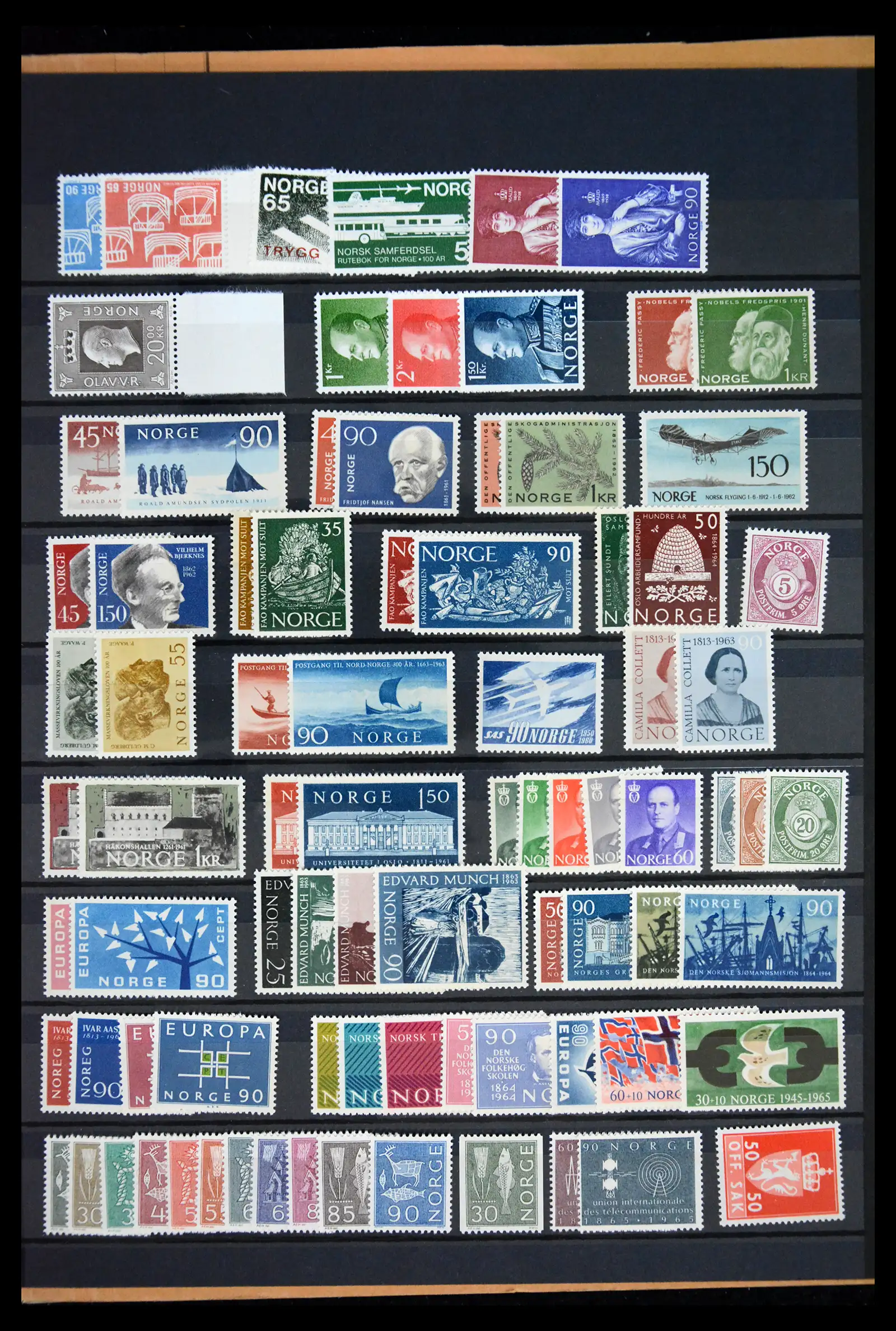 41813 0005 - Postzegelverzameling 41813 Noorwegen 1855-1970.
