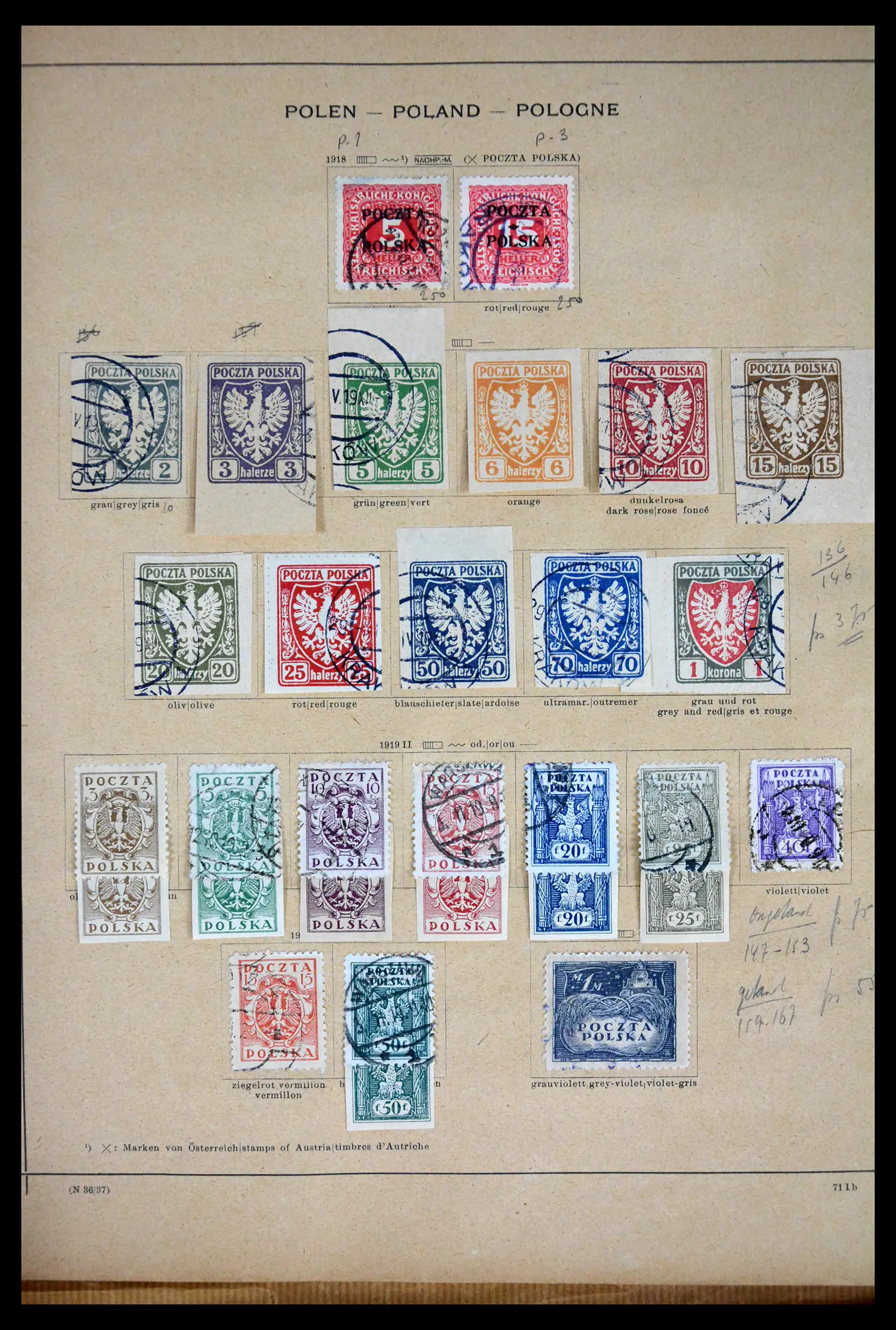 41814 0026 - Postzegelverzameling 41814 Oost-Europa 1867-1934.