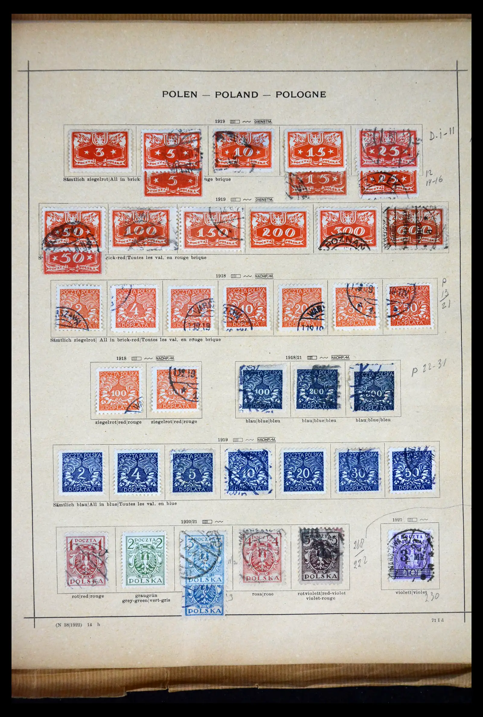 41814 0028 - Postzegelverzameling 41814 Oost-Europa 1867-1934.