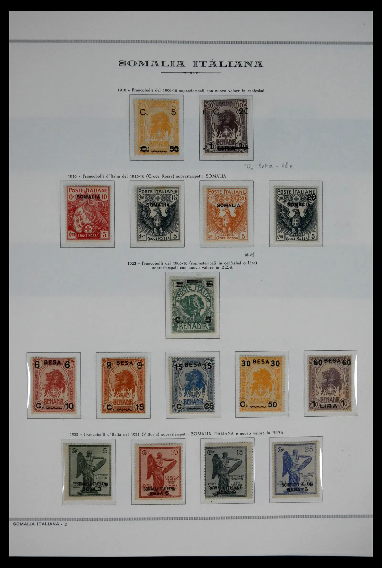 41820 0004 - Stamp collection 41820 Italian Somaliland 