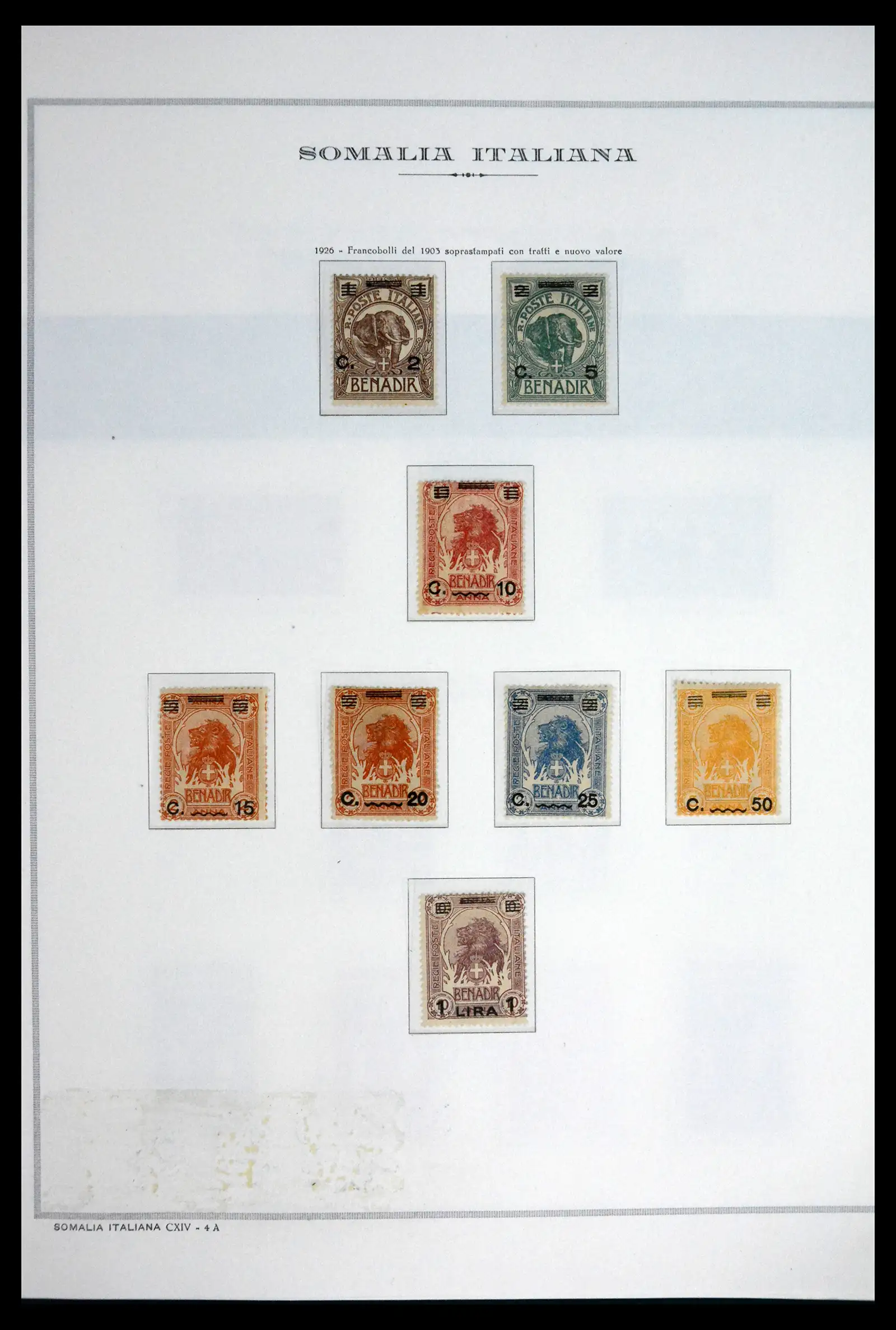 41820 0009 - Stamp collection 41820 Italian Somaliland 