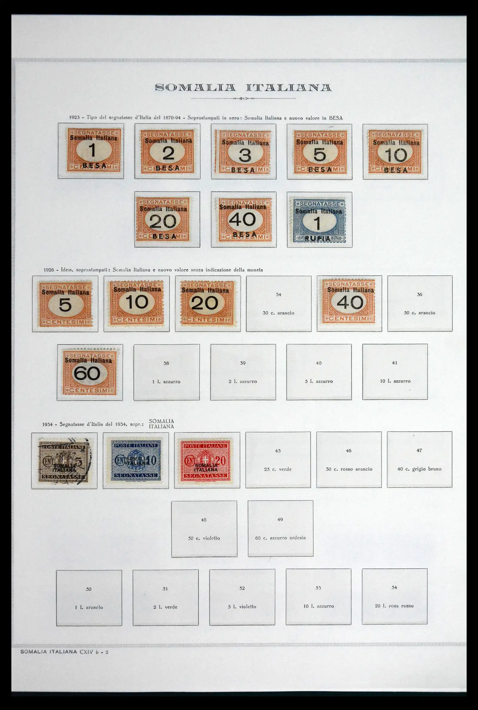 41820 0024 - Stamp collection 41820 Italian Somaliland 