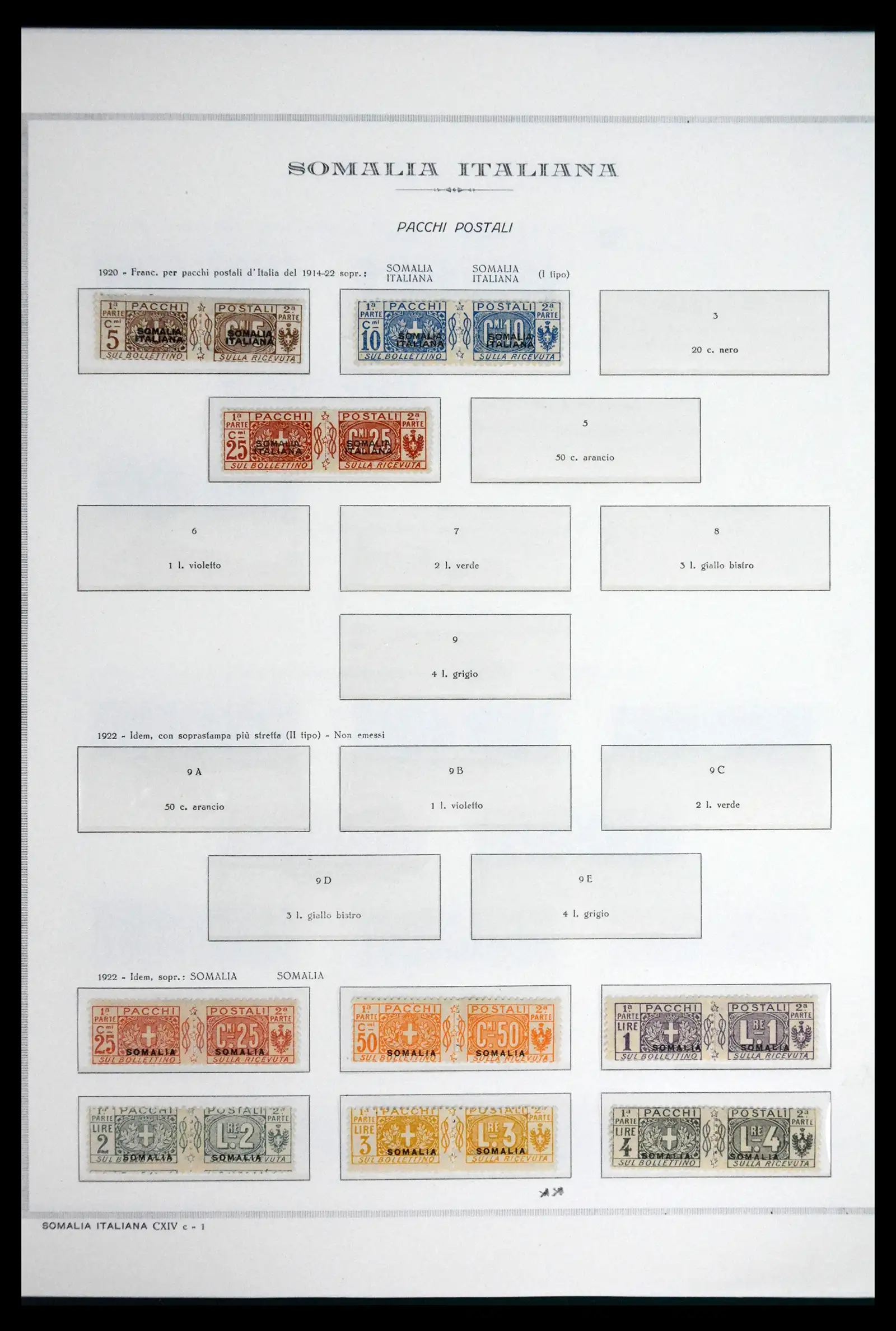 41820 0025 - Stamp collection 41820 Italian Somaliland 