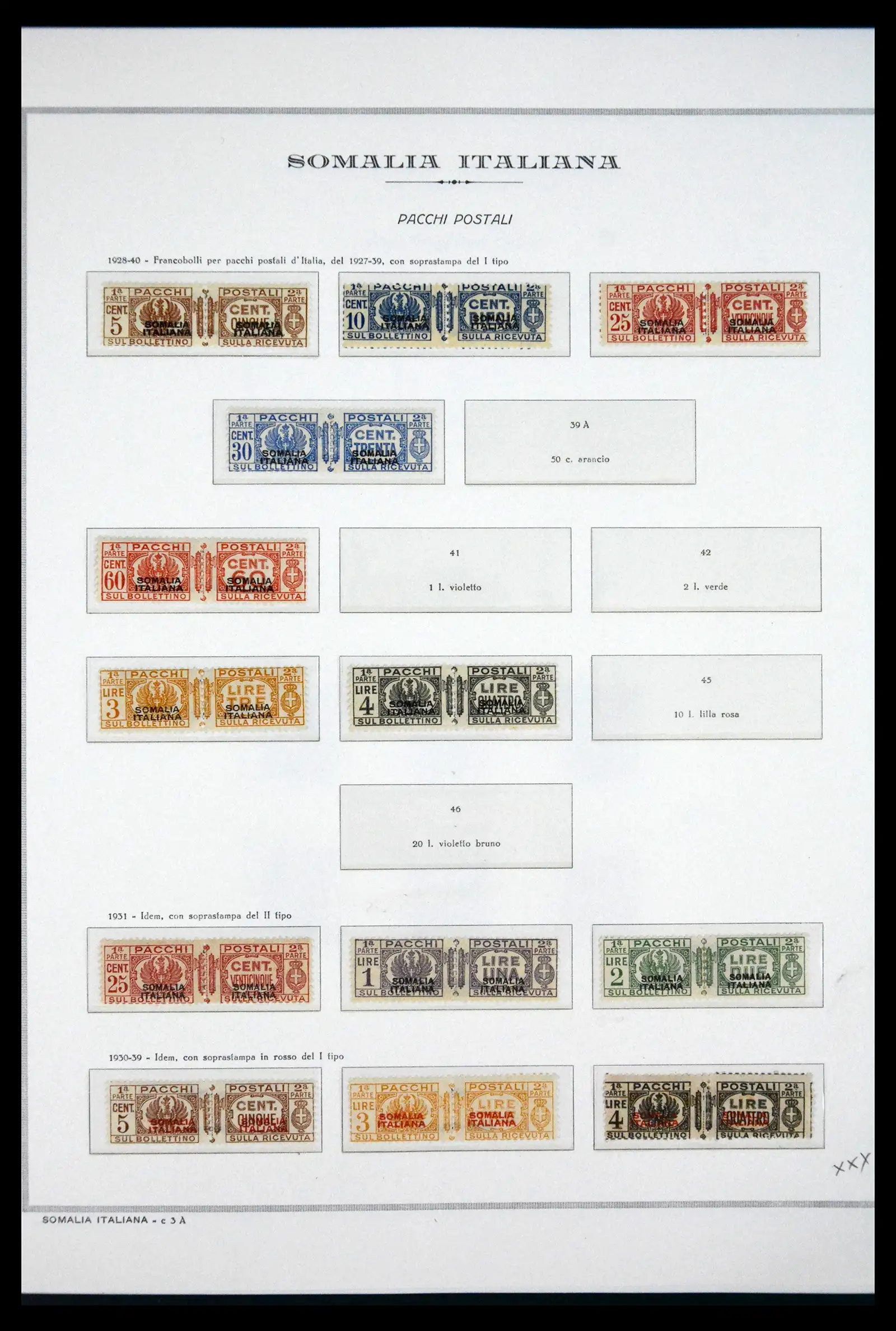 41820 0028 - Stamp collection 41820 Italian Somaliland 