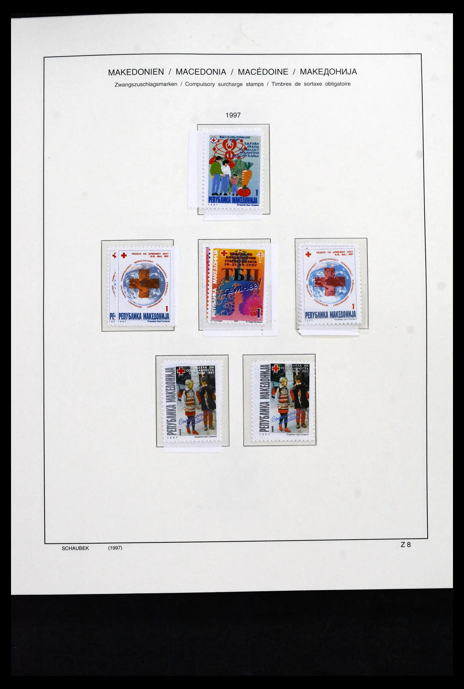 41824 0068 - Stamp collection 41824 Macedonia 1992-2005.
