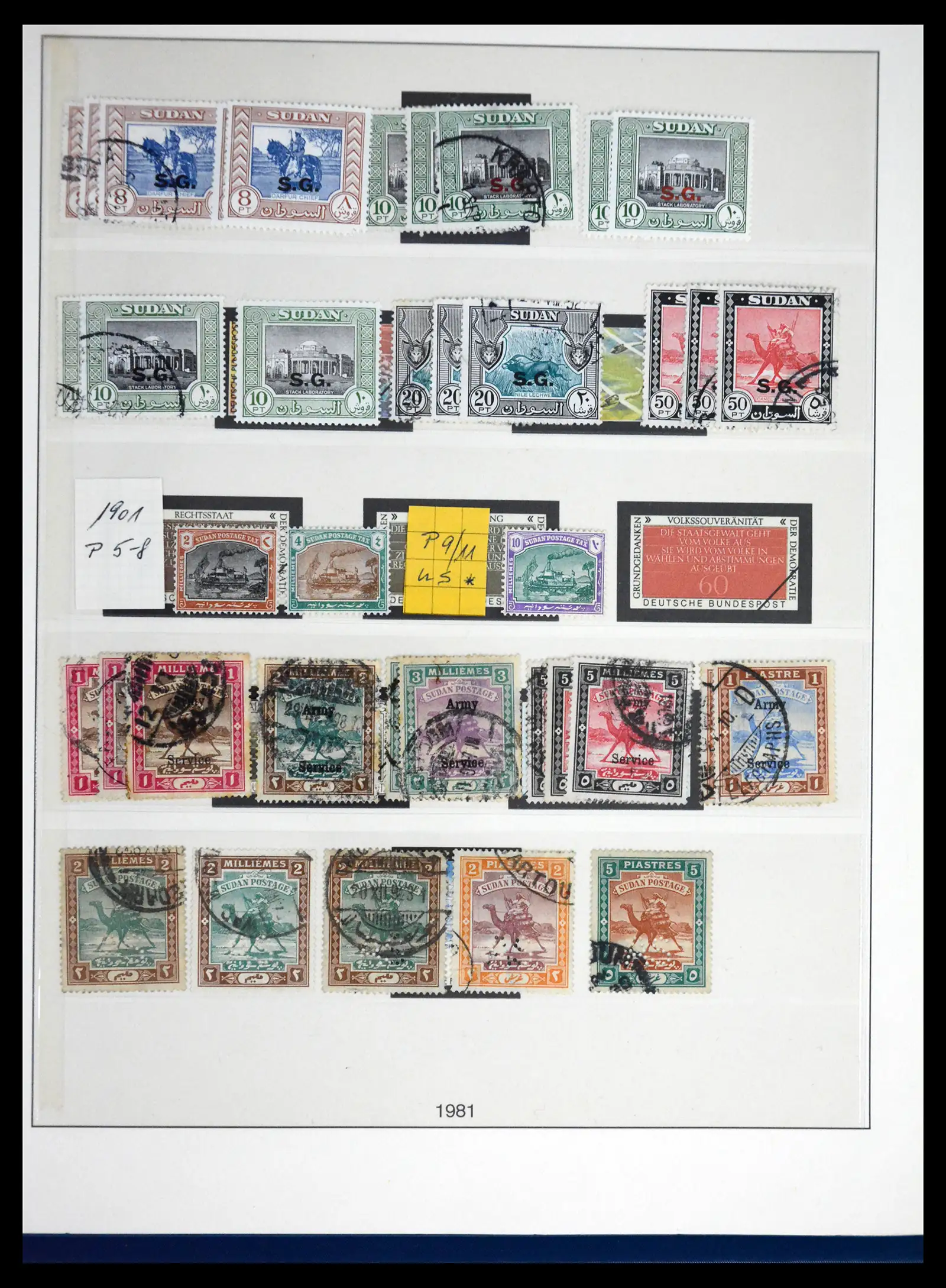 41832 0022 - Stamp collection 41832 Sudan 1897-1950.